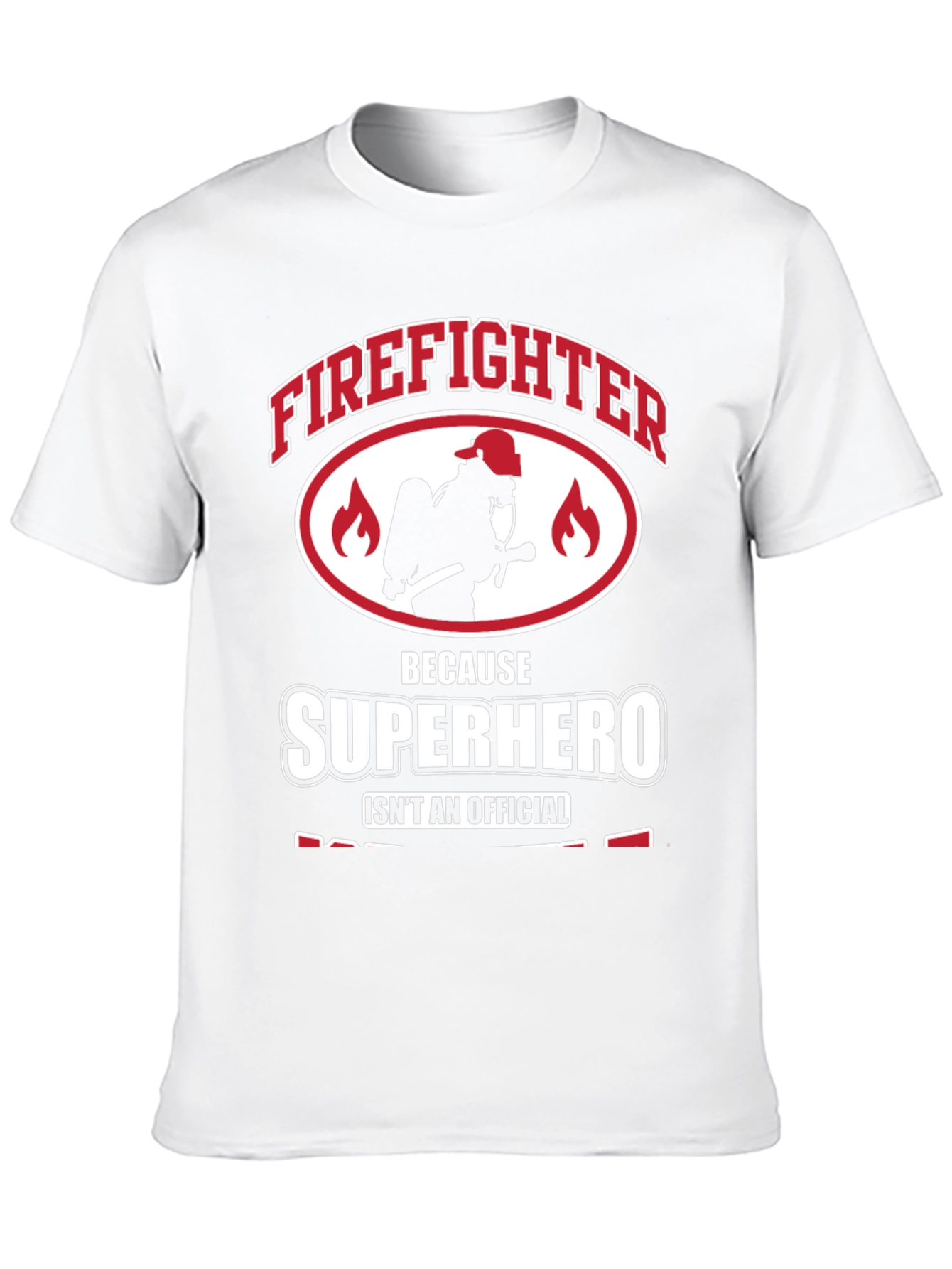 Black Firefighter Superhero Graphic Tee - Heroic Design view 10