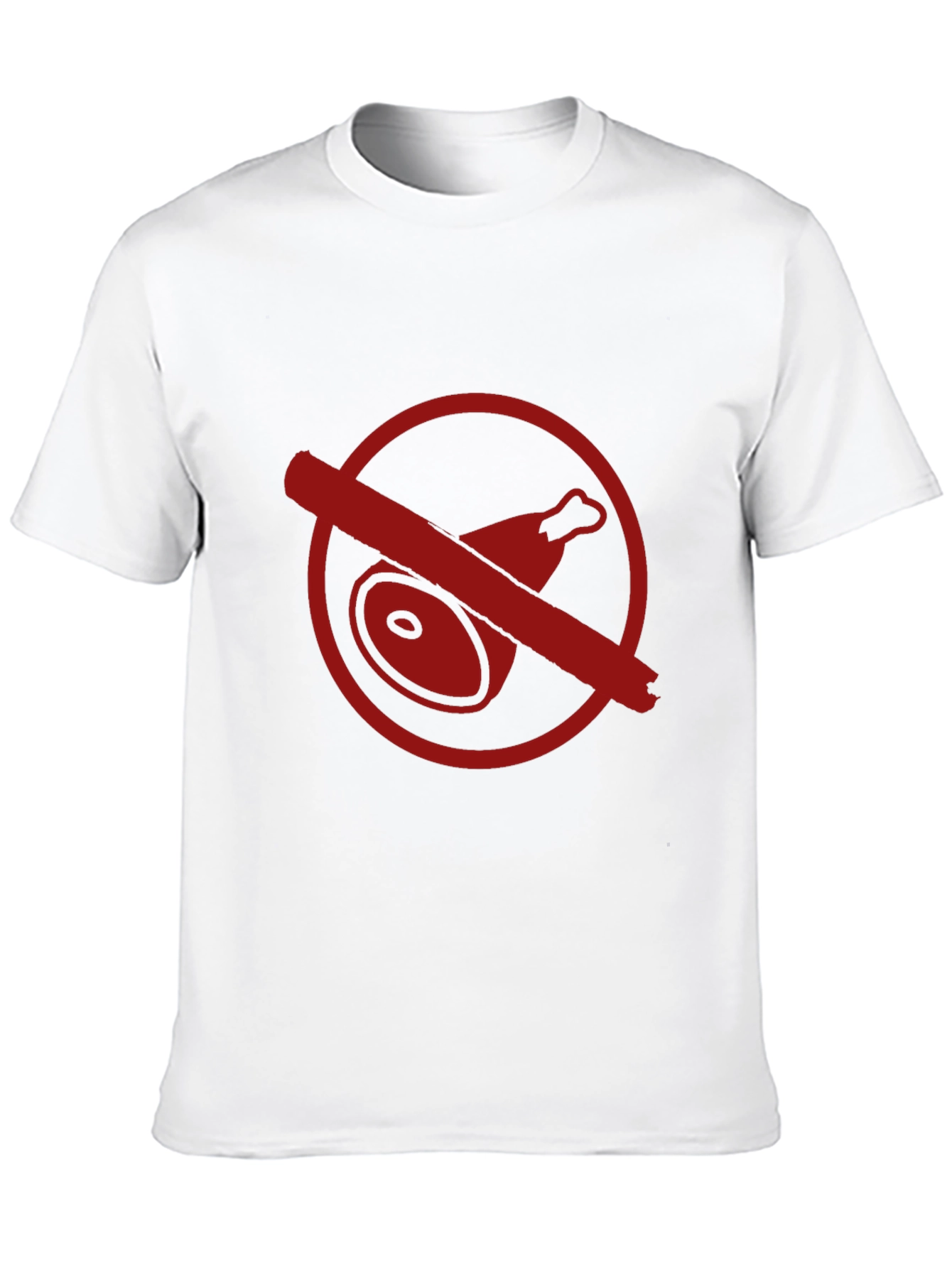 Black No Meat T-Shirt - Bold Vegetarian Style view 10