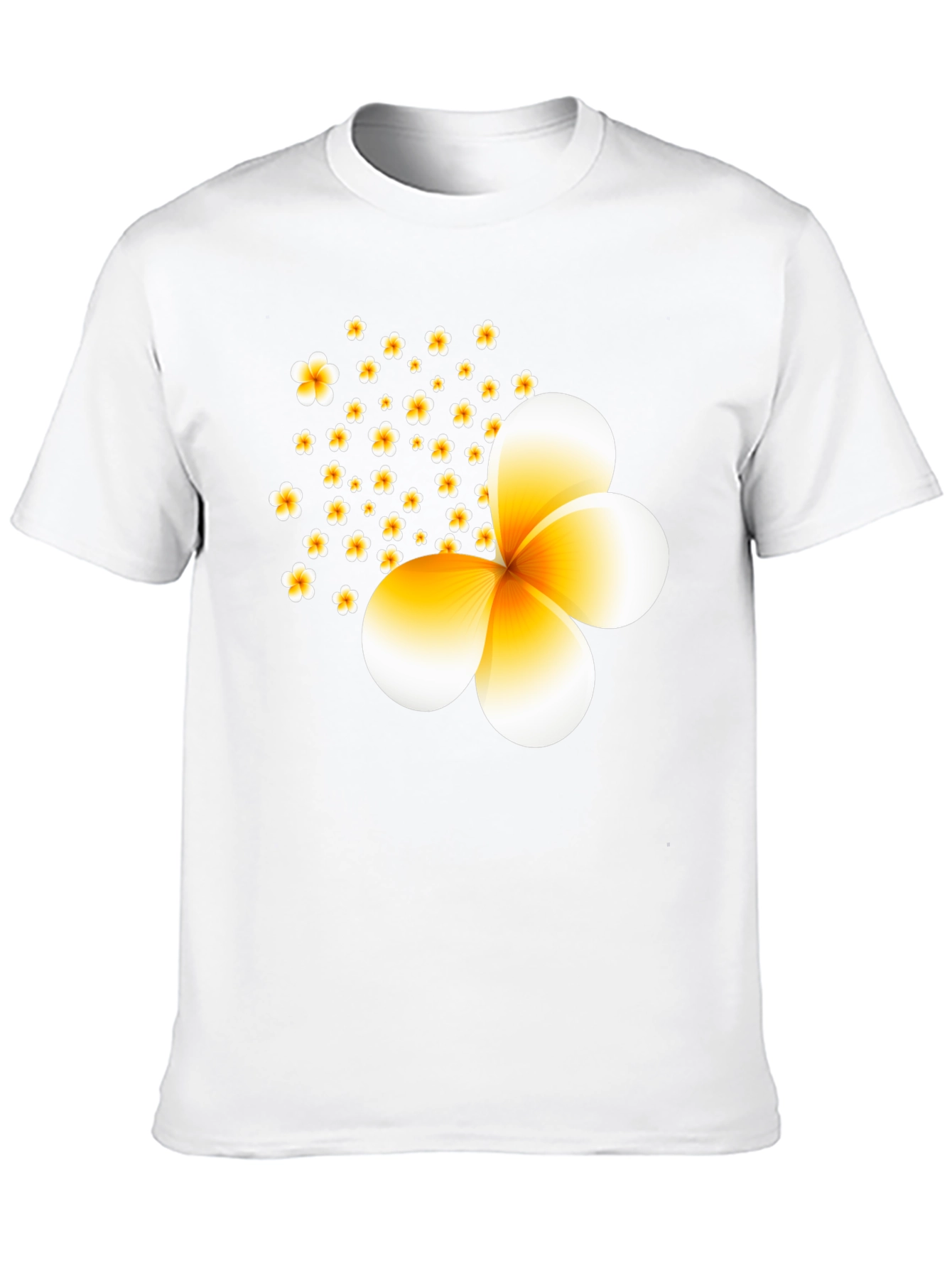 Black Floral Print Black T-Shirt view 10