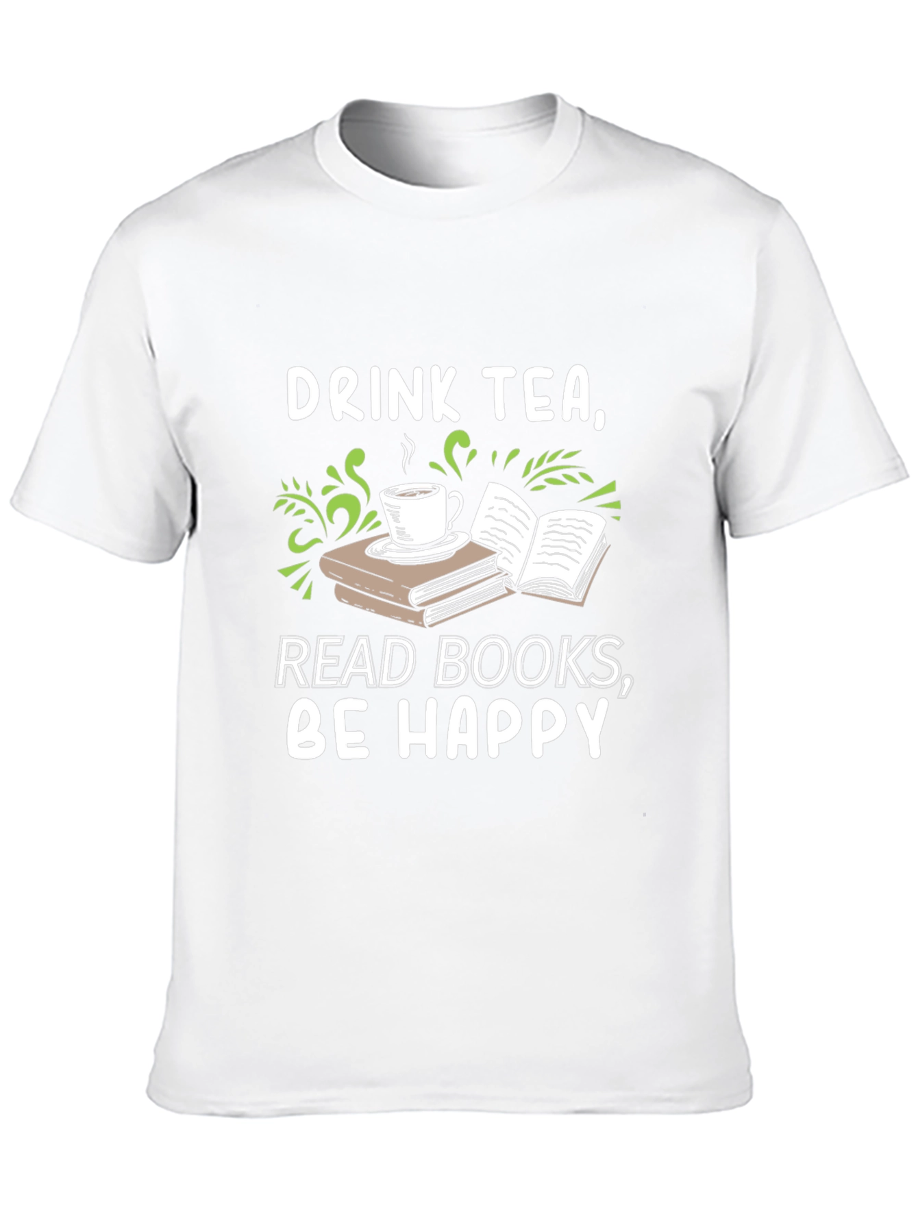 Black Drink Tea, Read Books, Be Happy Graphic Tee view 10