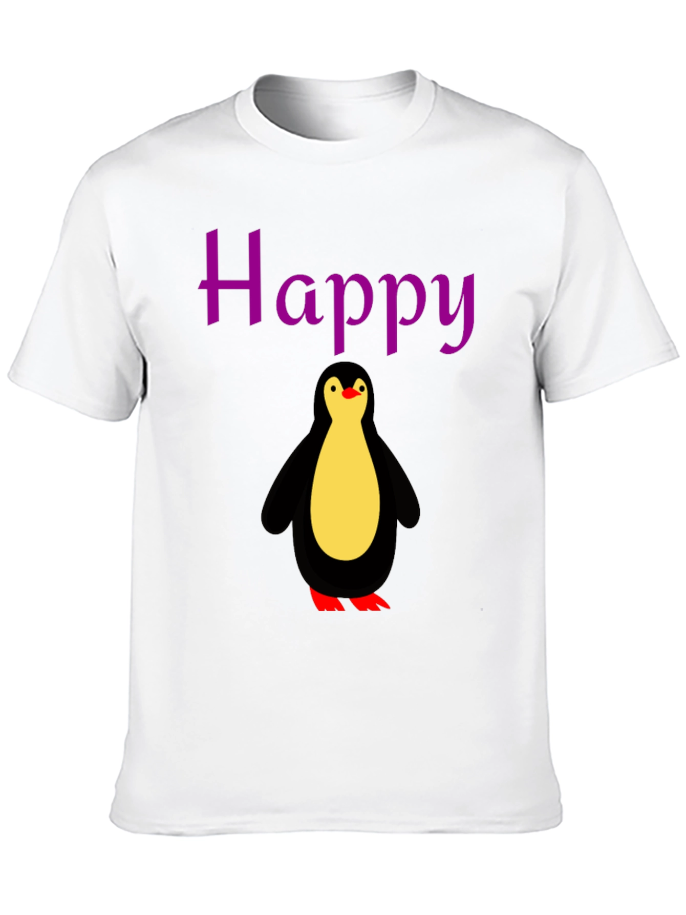 Black Happy Penguin Graphic Tee - Black view 10