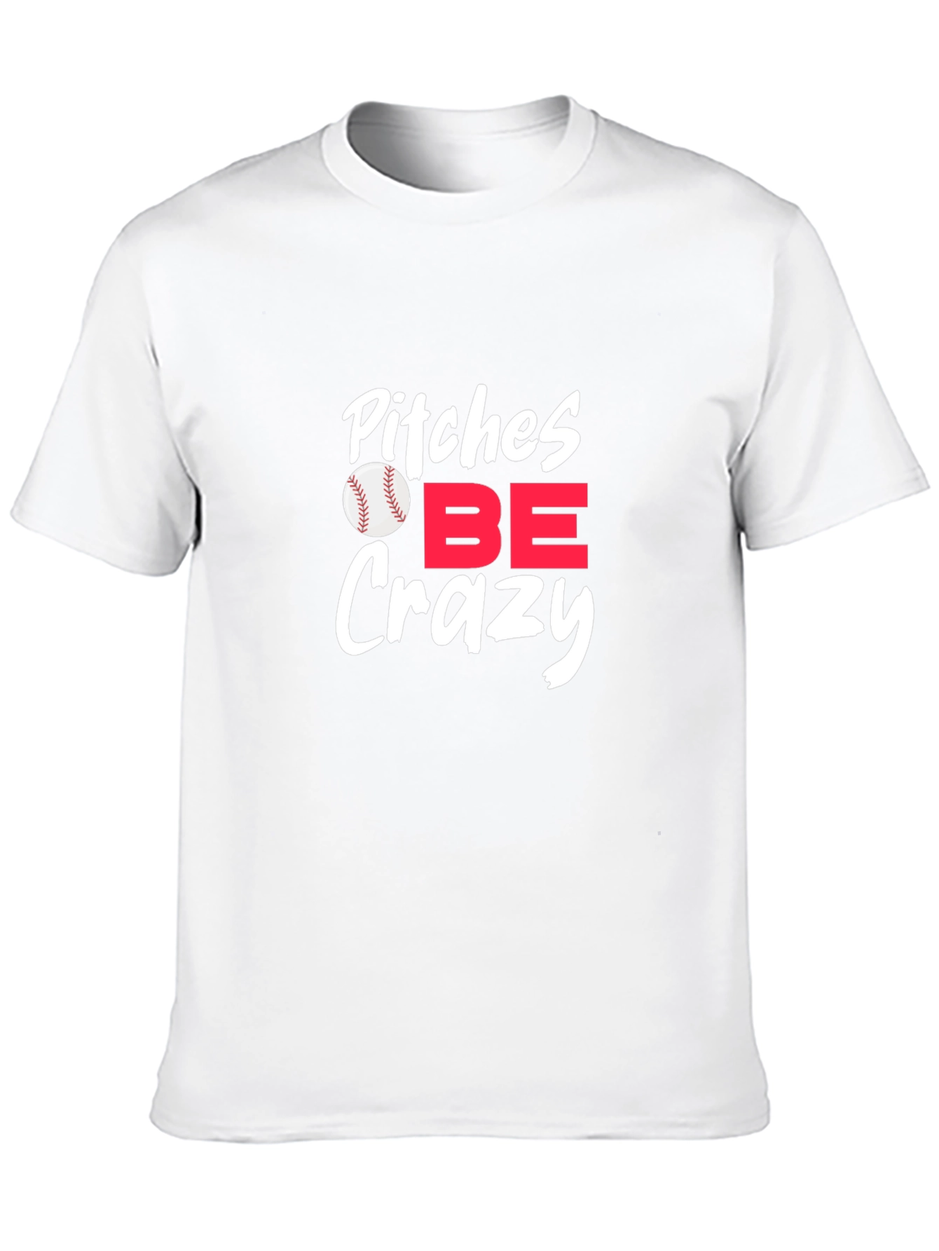 Black Pitches Be Crazy Graphic Tee - Baseball Fan Apparel view 10