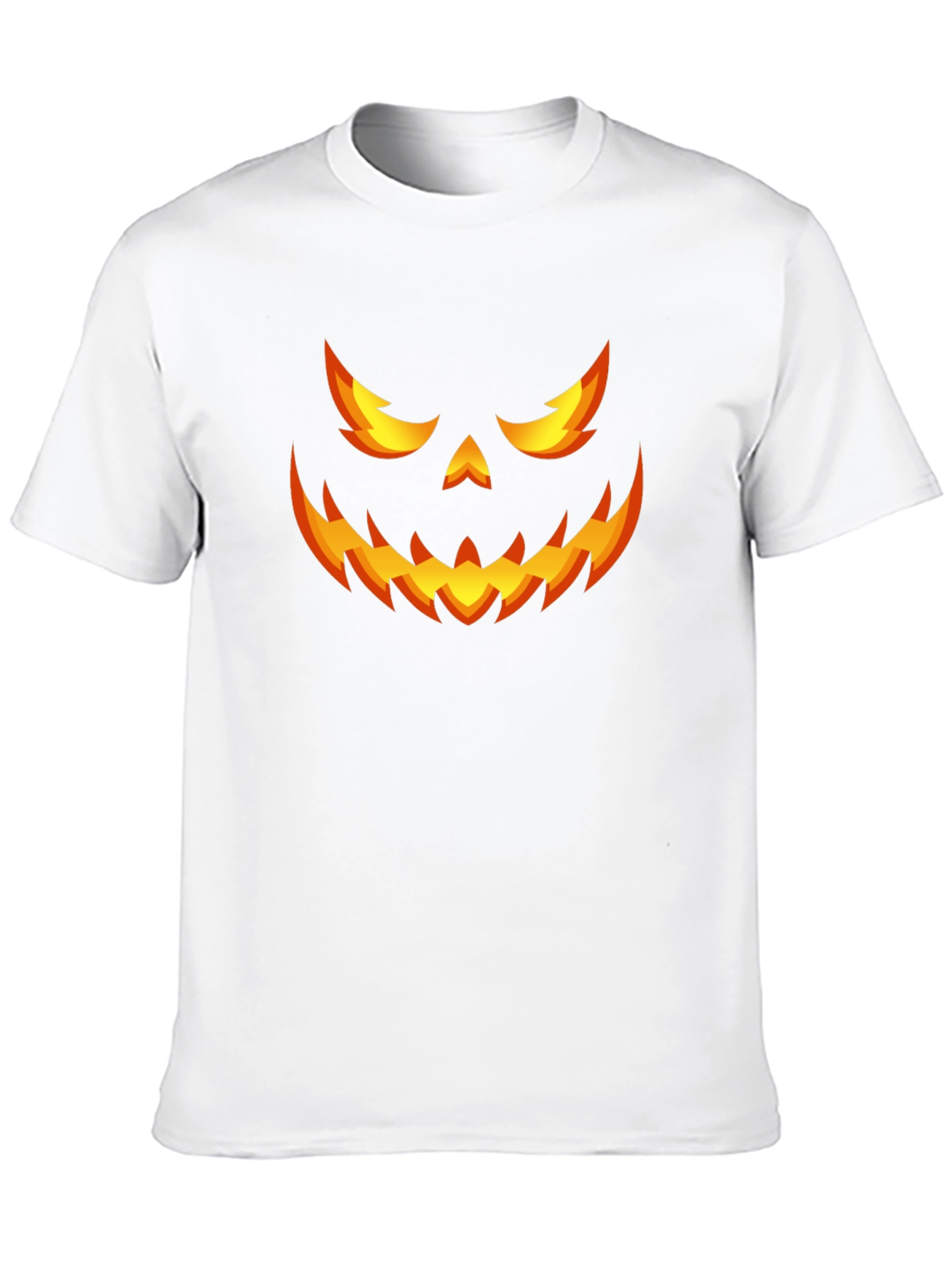 Halloween Pumpkin Face Graphic Tee - 10