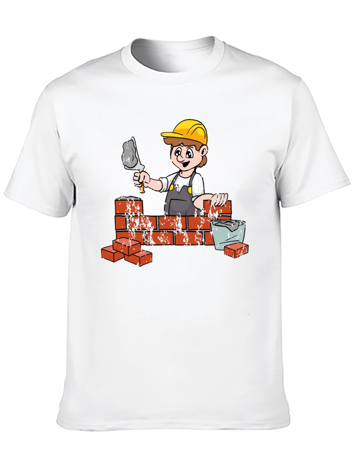 Black Construction Worker Graphic Tee view 10