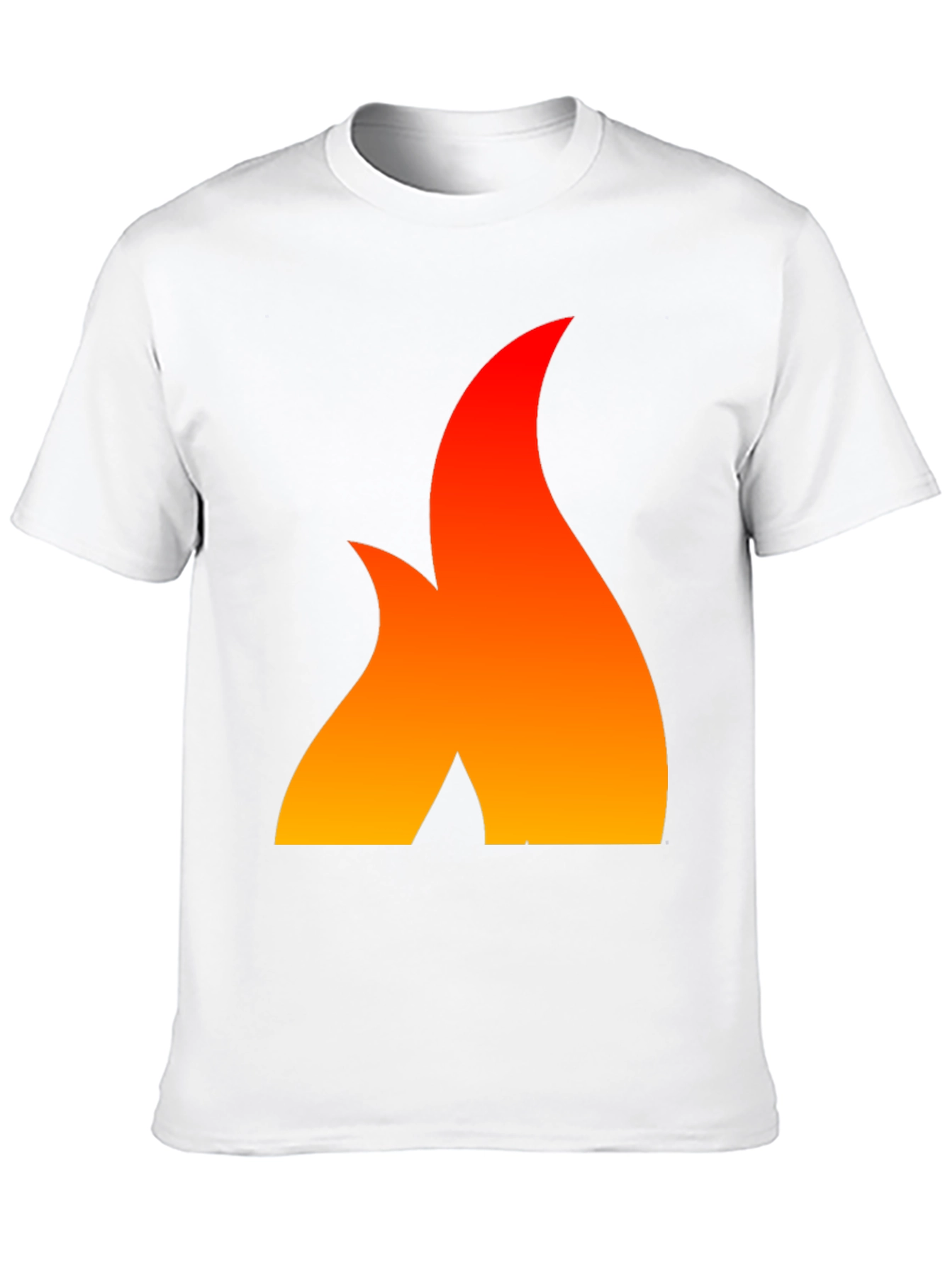 Black Fiery Flame Graphic Tee - Bold Statement Shirt view 10