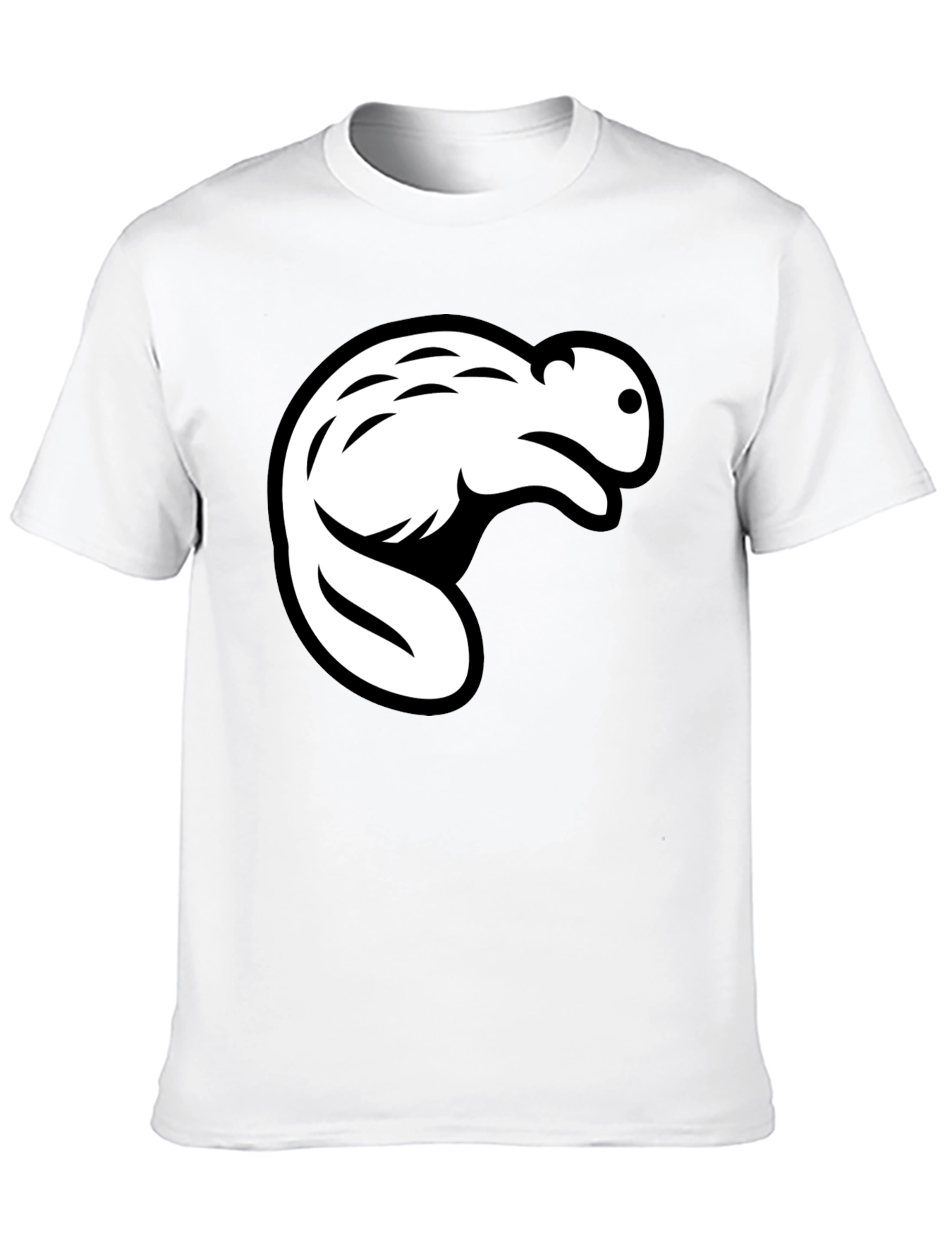 Black Beaver Graphic Black T-Shirt - Casual Style view 10