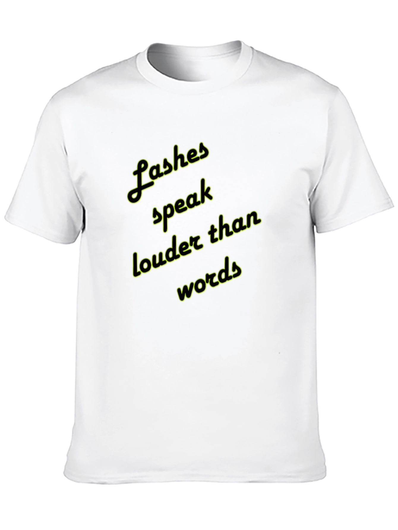 Black Lashes Speak Louder Graphic T-Shirt view 10