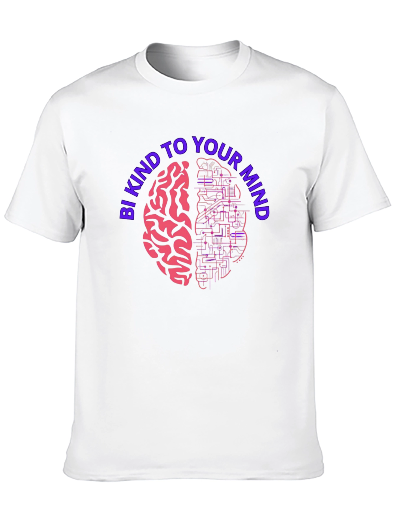 Black Be Kind To Your Mind Graphic Tee - Brain Circuit Design view 10