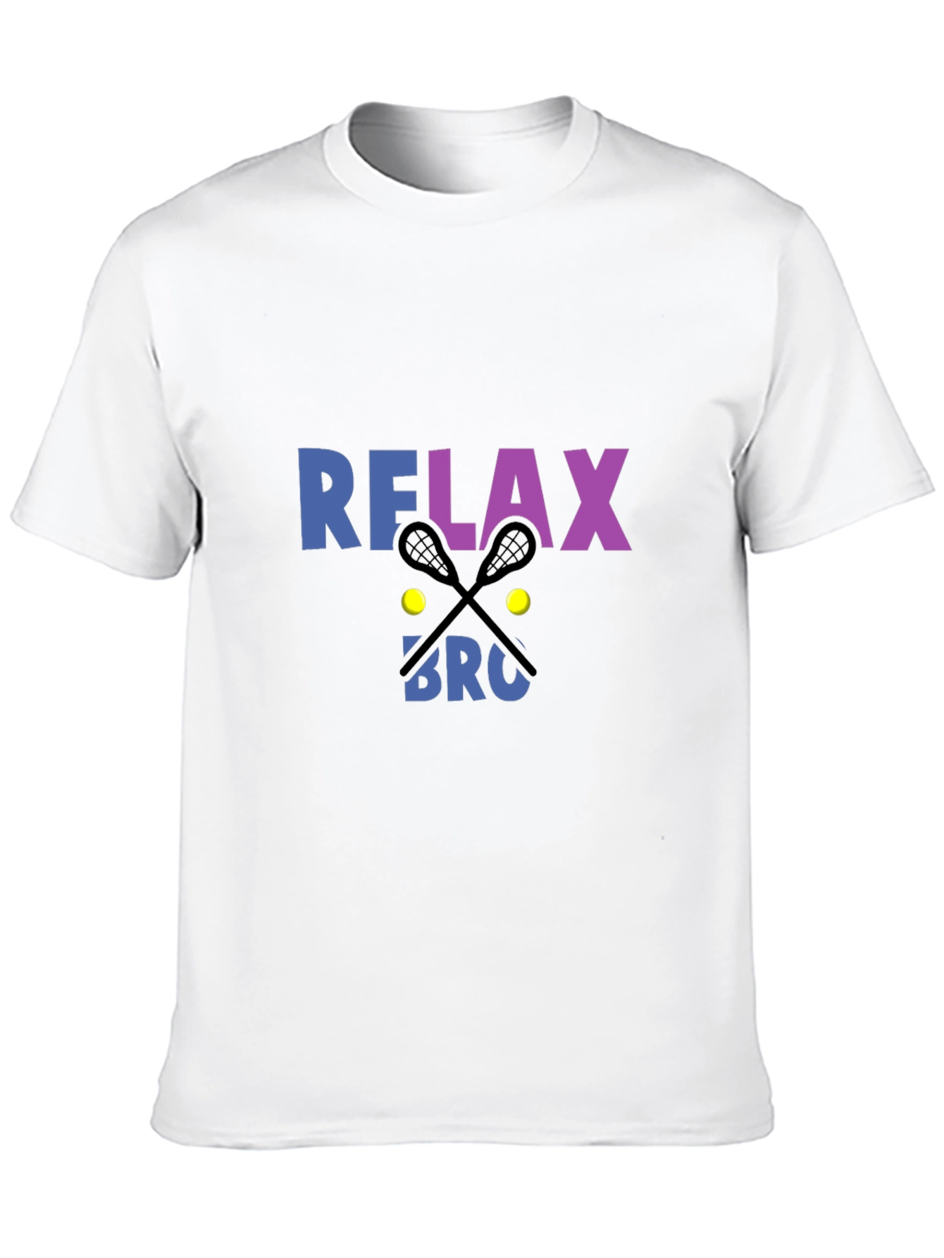 Black Relax Bro Lacrosse Graphic Tee view 10