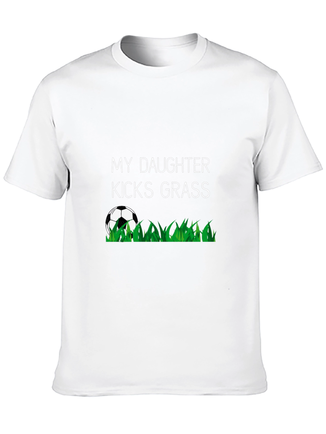 Black My Daughter Kicks Grass T-Shirt, Soccer Tee view 10