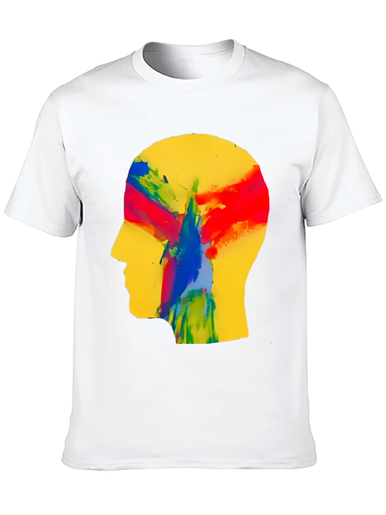 Black Abstract Mind T-Shirt - Artistic Expression view 10