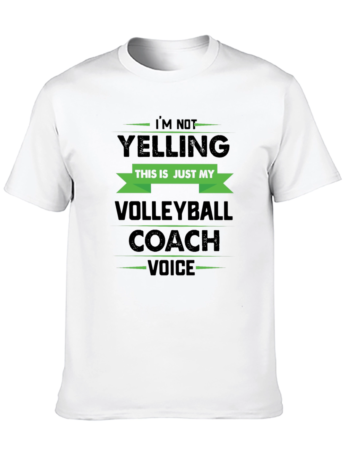 Black Volleyball Coach Voice T-Shirt view 10
