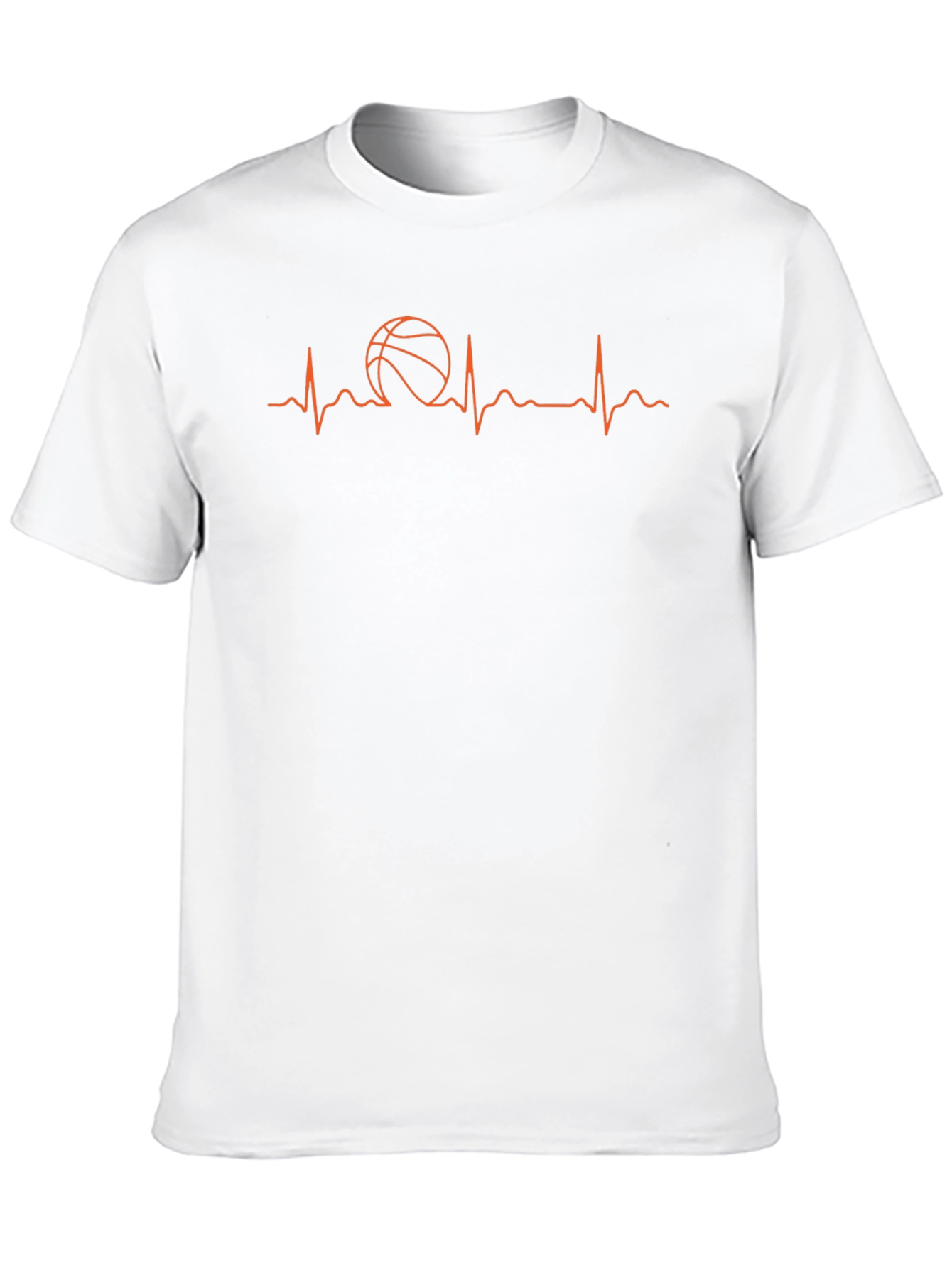 Black Basketball Heartbeat T-Shirt - Passionate Sport Tee view 10
