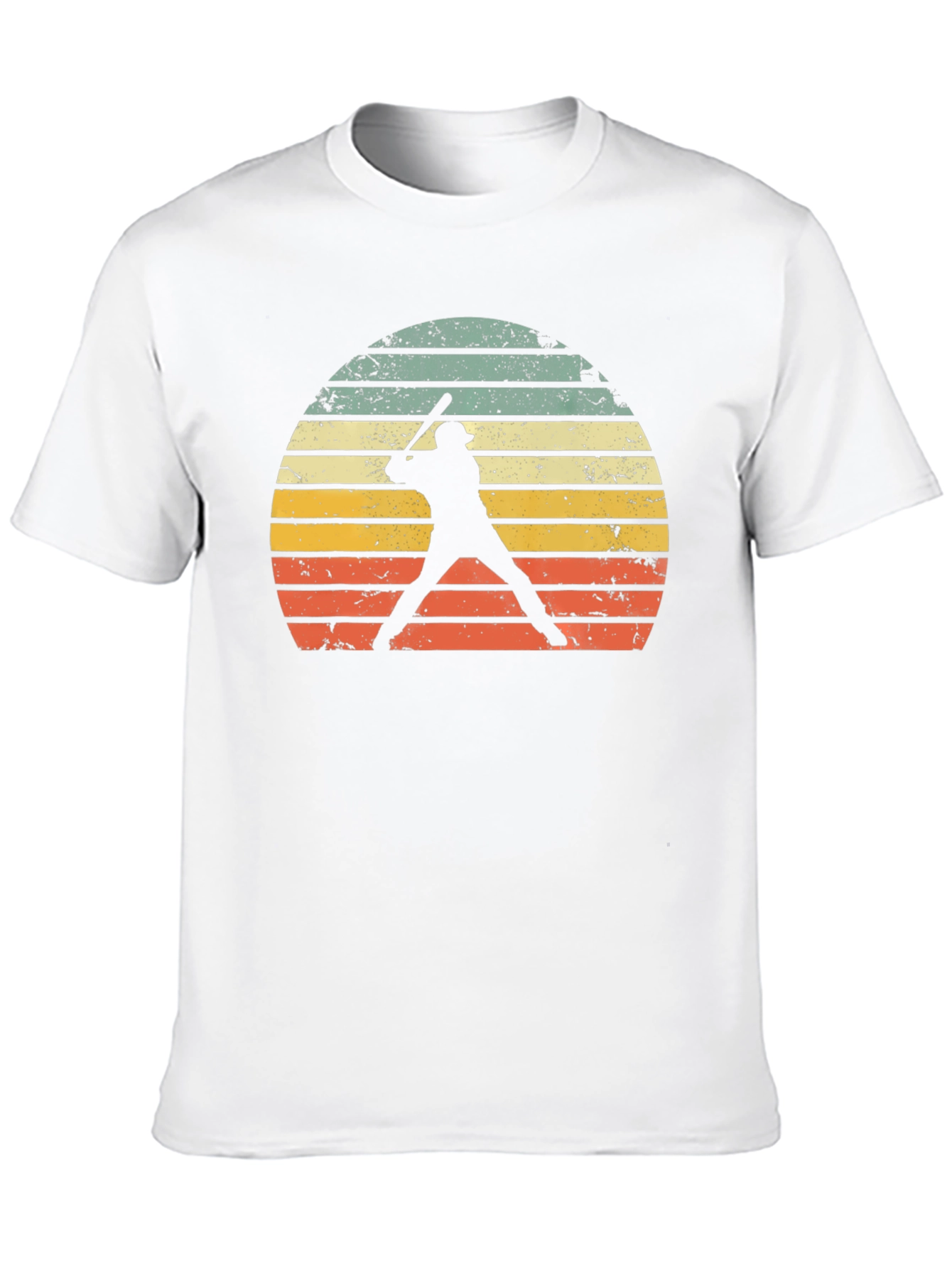 Black Vintage Baseball Player Sunset Graphic Tee view 10
