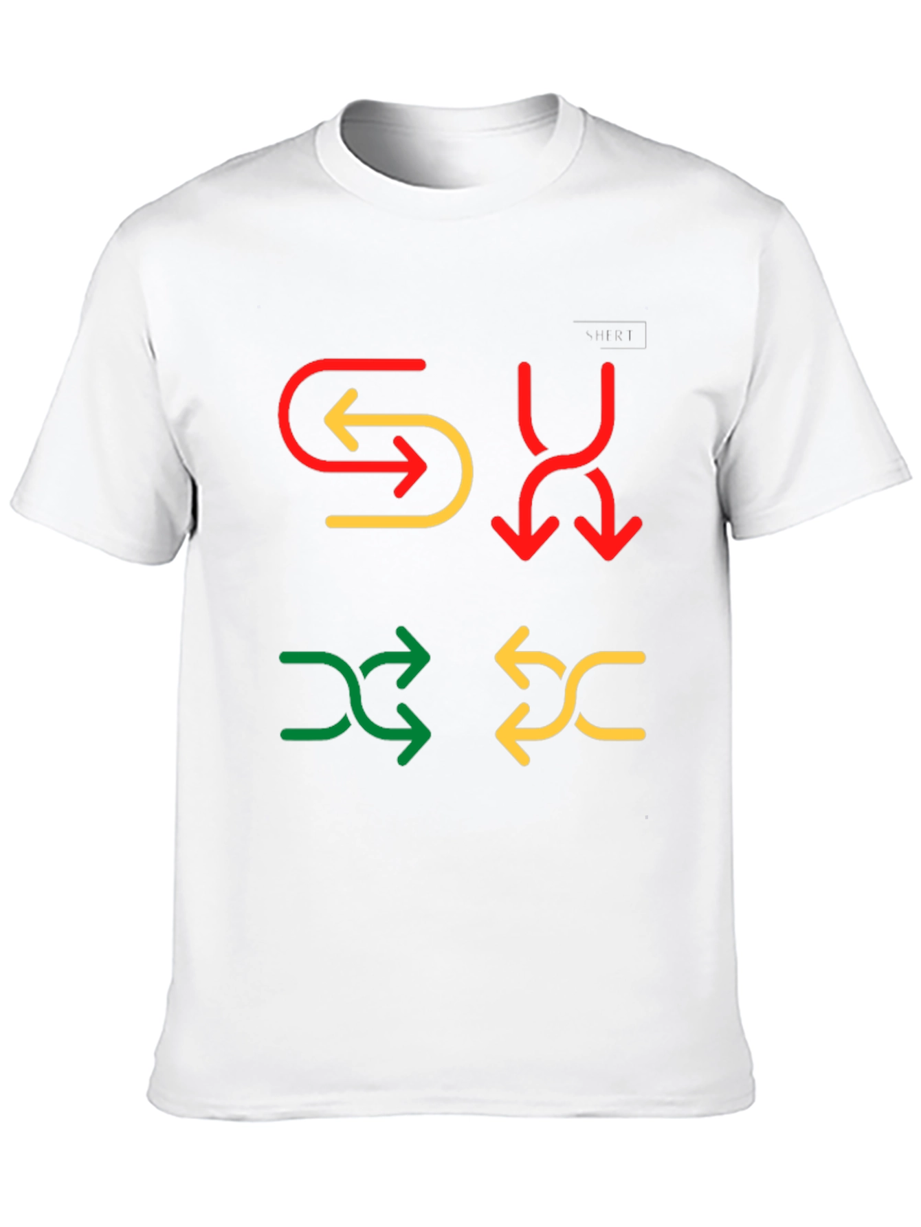 Black Colorful Arrow Graphic Print Tee view 10