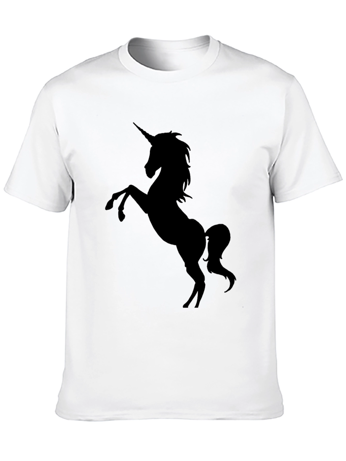 Black Unicorn Graphic Tee - Black Cotton T-Shirt view 10