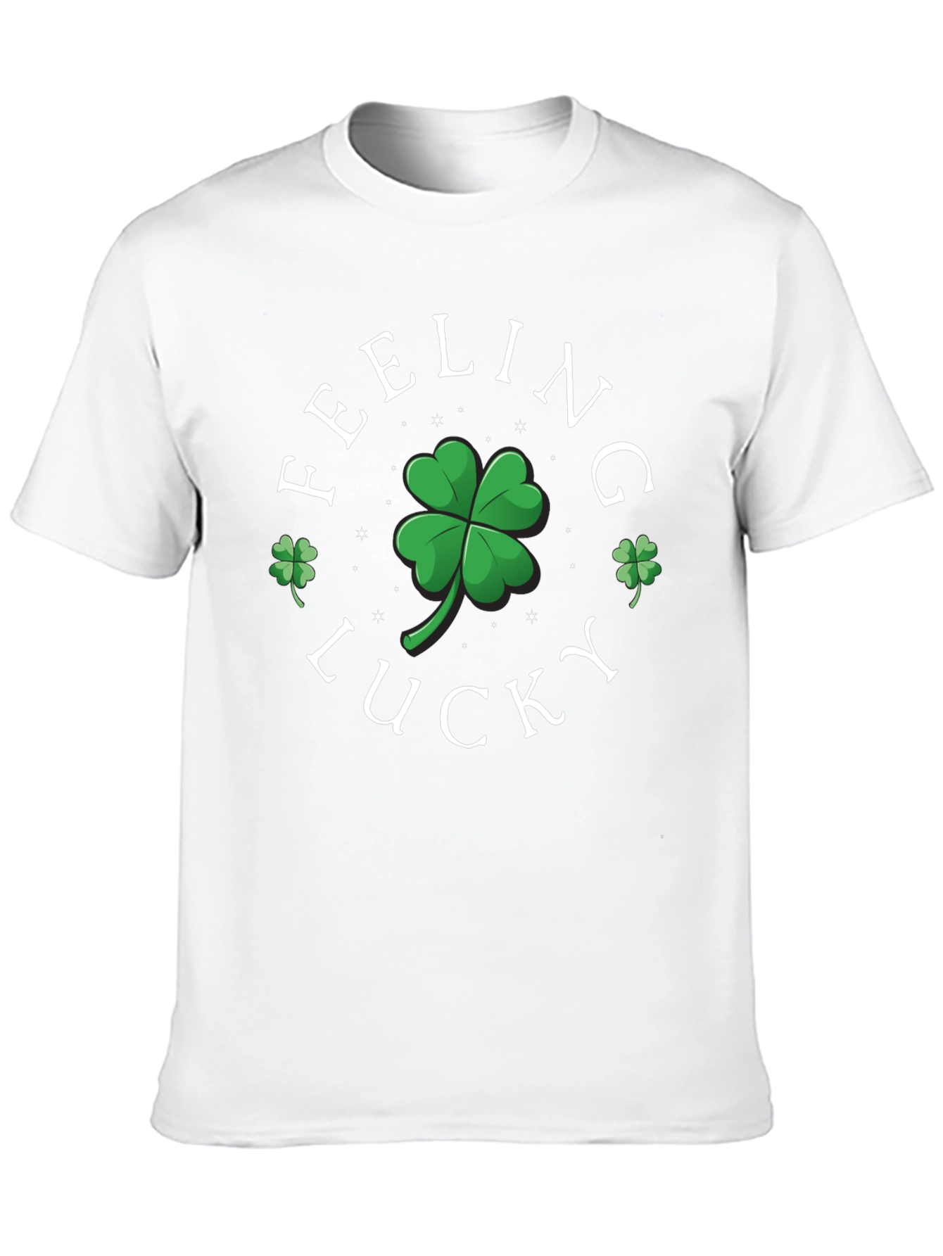 Black Feeling Lucky Shamrock Graphic Tee view 10