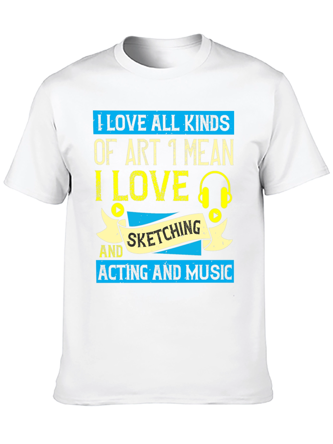 Black Art Lover T-Shirt: Sketching, Acting, & Music Design view 10
