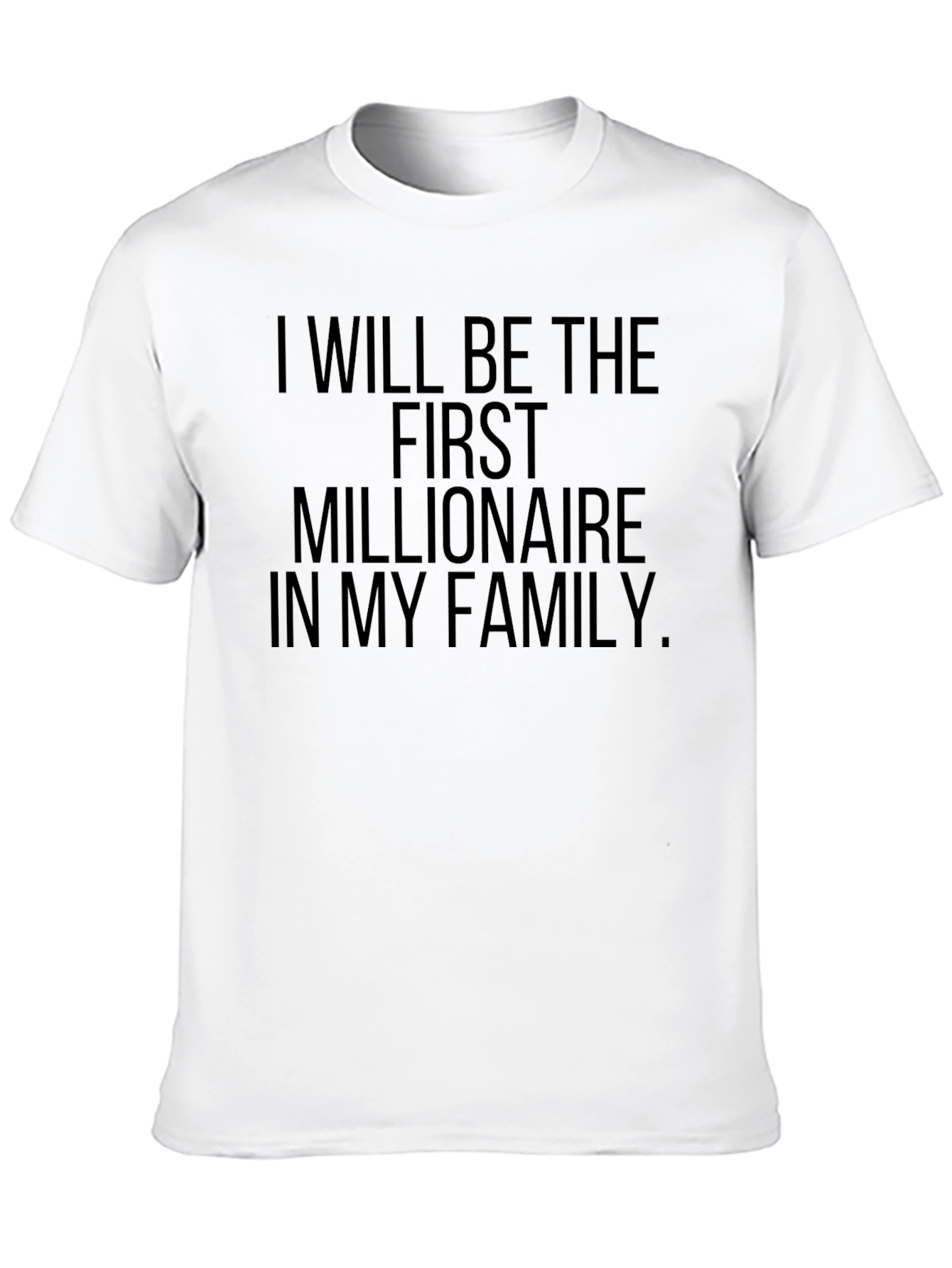 Black First Millionaire in My Family T-Shirt view 10