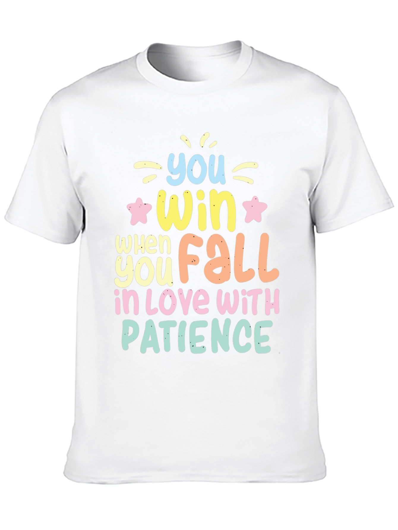 Black Win With Patience T-Shirt - Inspiring Graphic Tee view 10