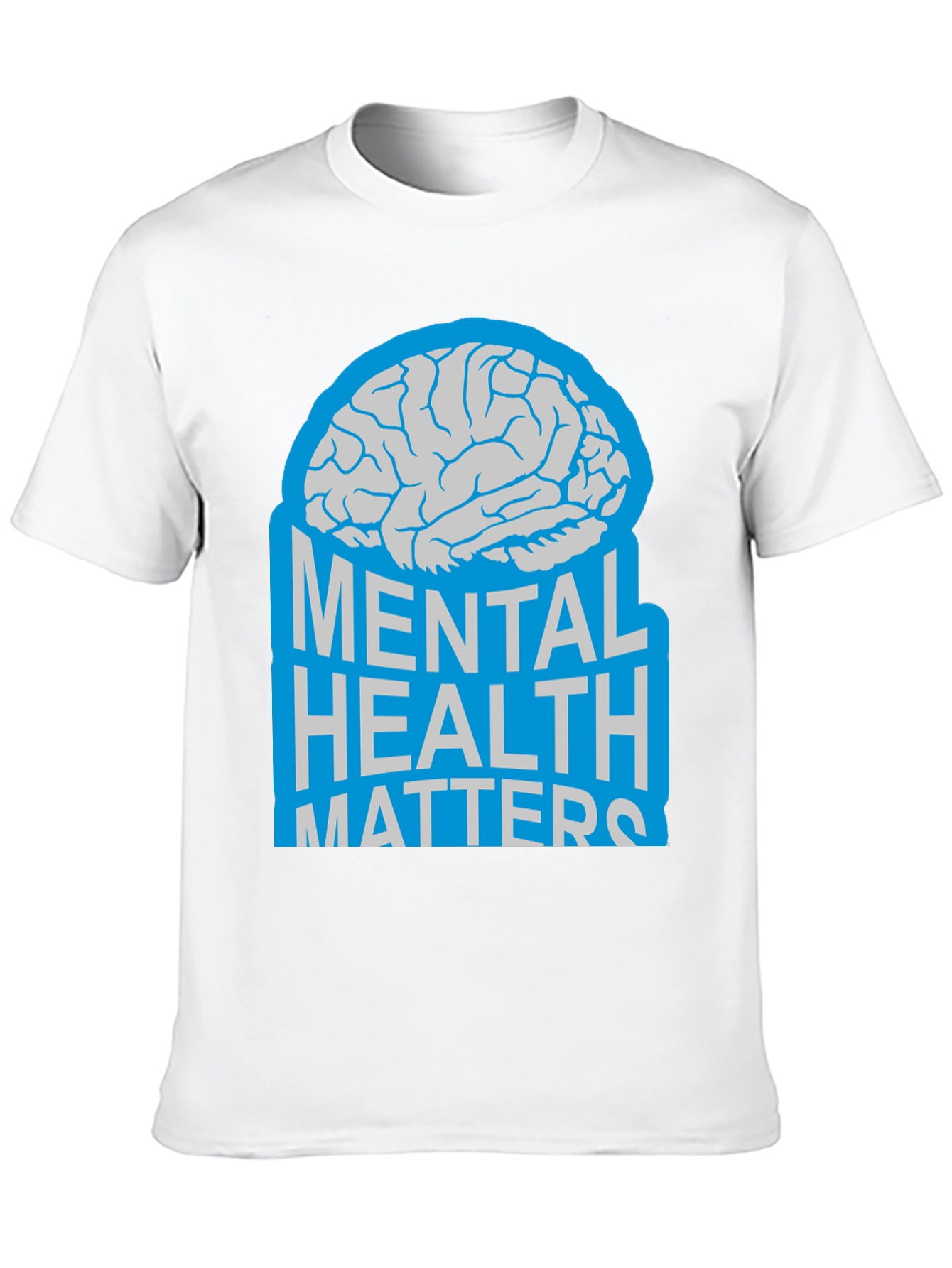 Black Mental Health Matters Brain Graphic T-Shirt view 10
