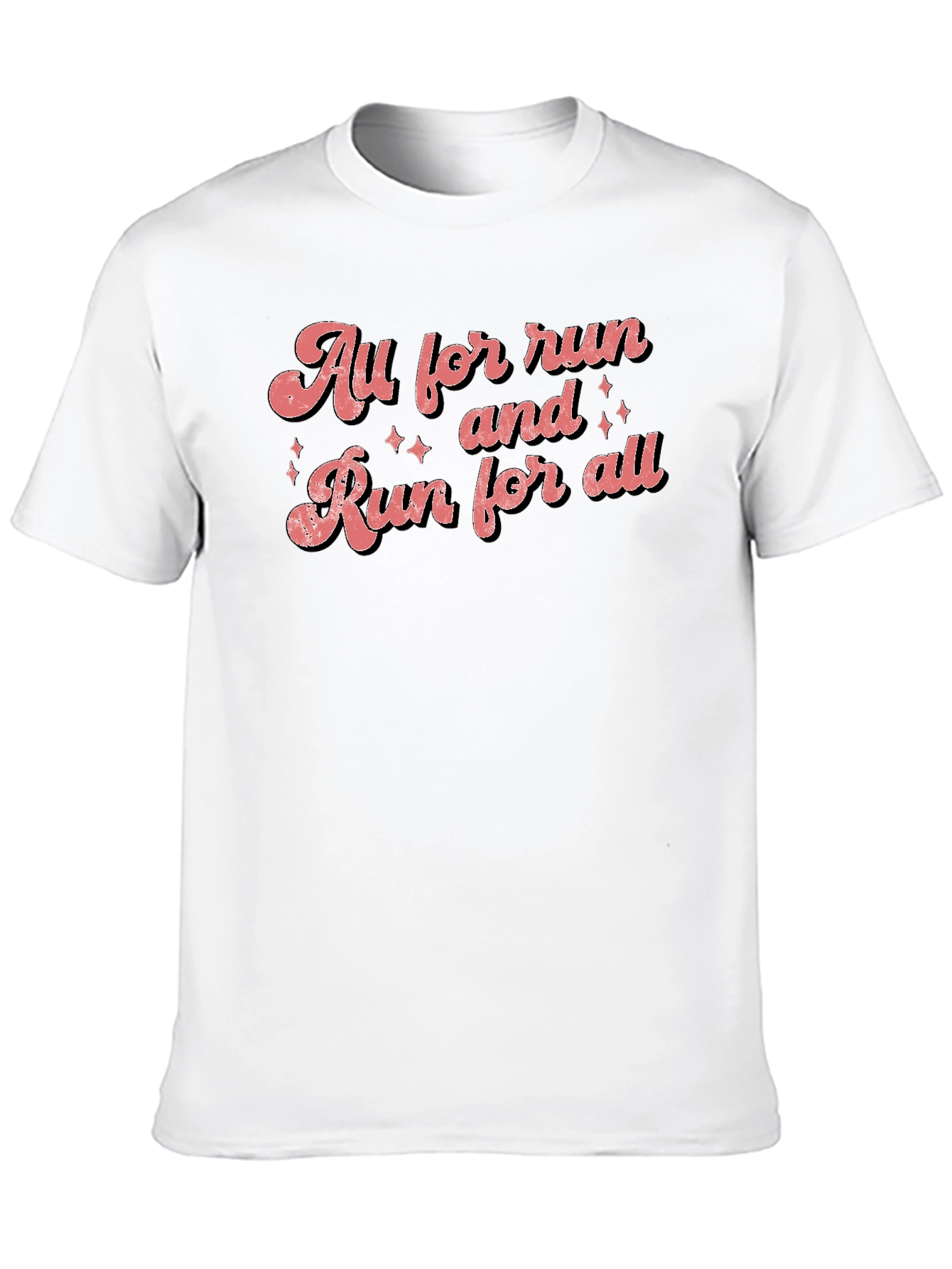 Black All for Run and Run for All T-Shirt view 10