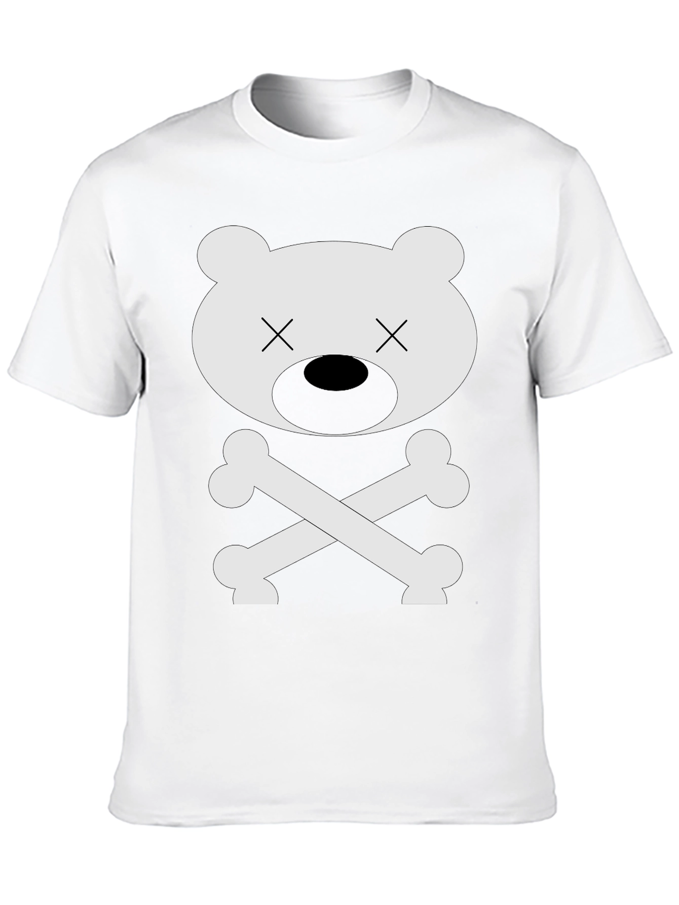 Black Bear Bones Graphic T-Shirt - Men's Crew Neck view 10