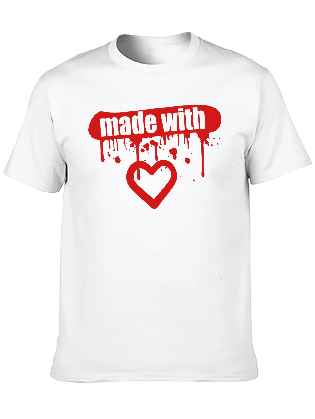 Black Made With Love Graphic Tee - Soft Black Cotton T-Shirt view 10