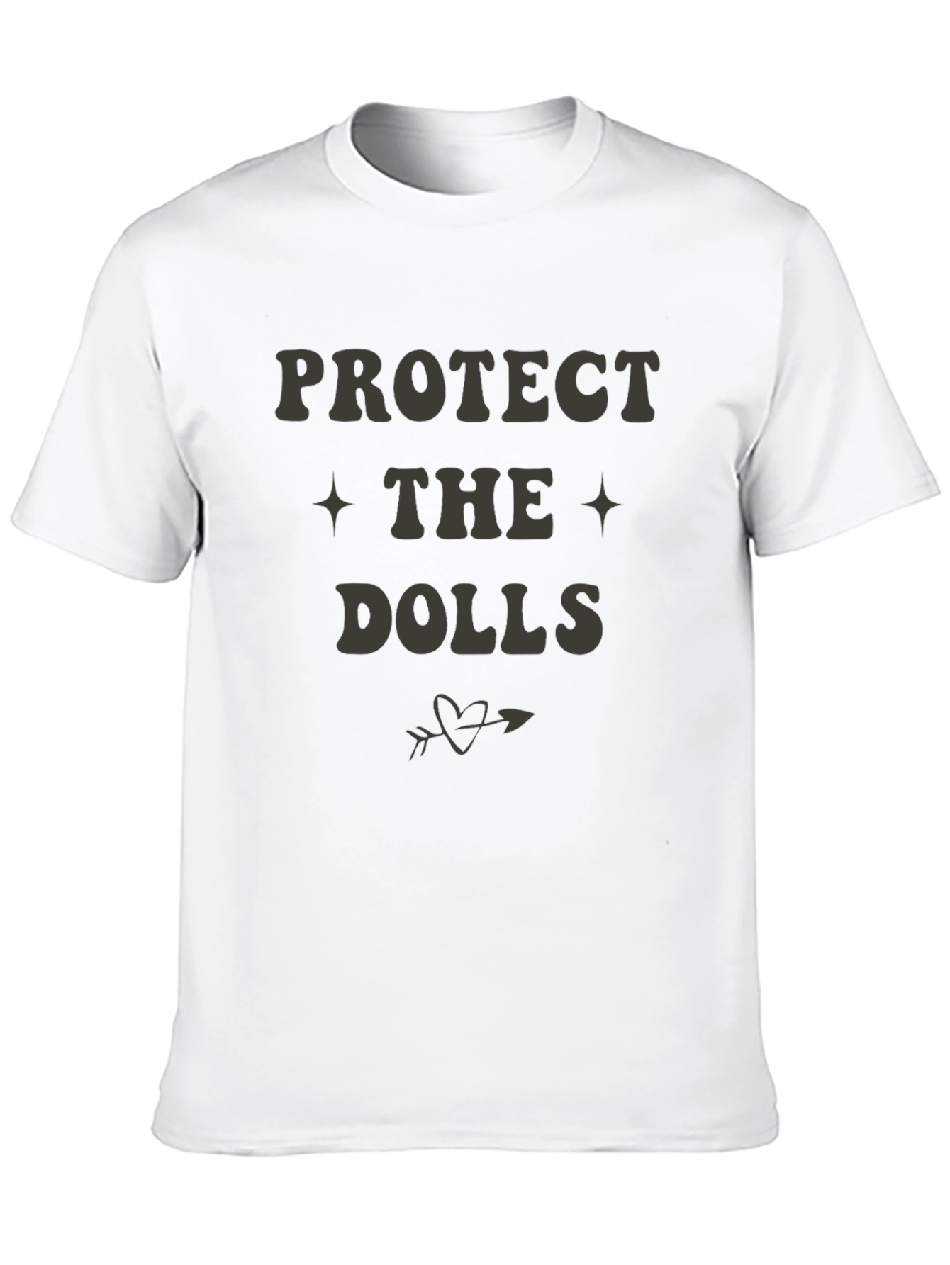 Black Protect the Dolls Graphic Tee - Unisex Cotton T-Shirt view 10