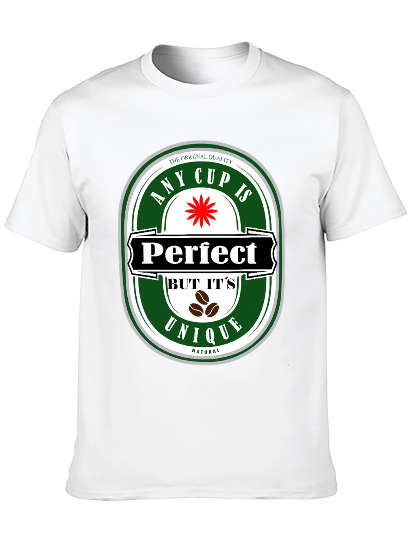 Black Any Cup Is Perfect Unique Natural Coffee Graphic Tee view 10