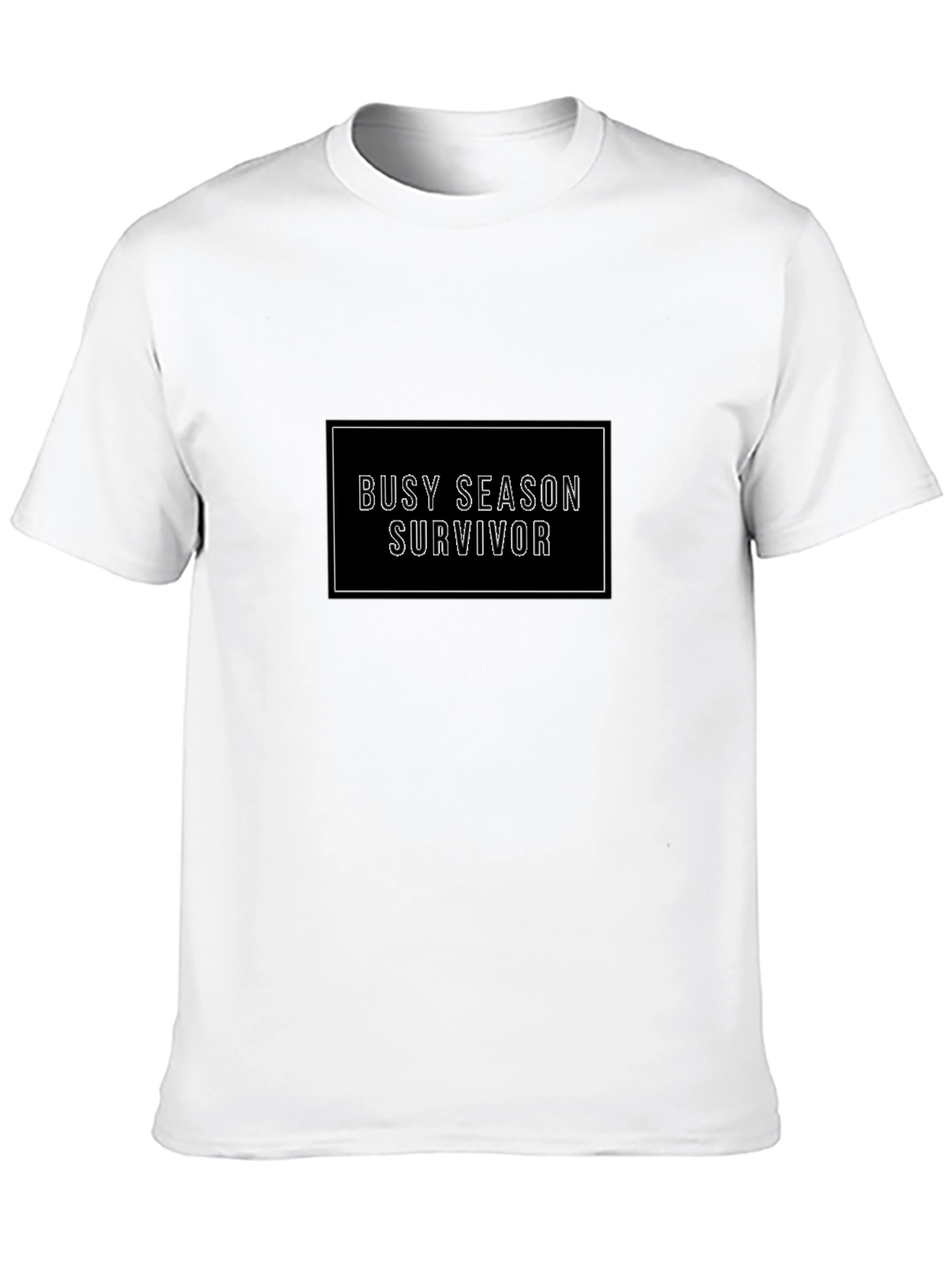 Black Busy Season Survivor Black Graphic Tee view 10