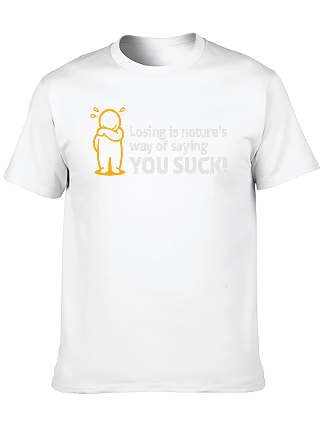 Black Losing is Nature's Way T-Shirt Funny Graphic Tee view 10