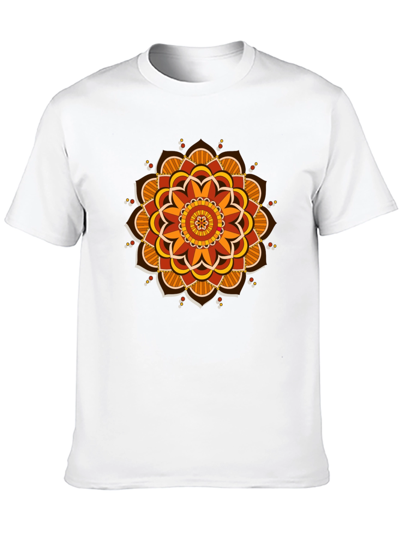 Black Mandala Graphic Tee - Black Cotton Blend view 10