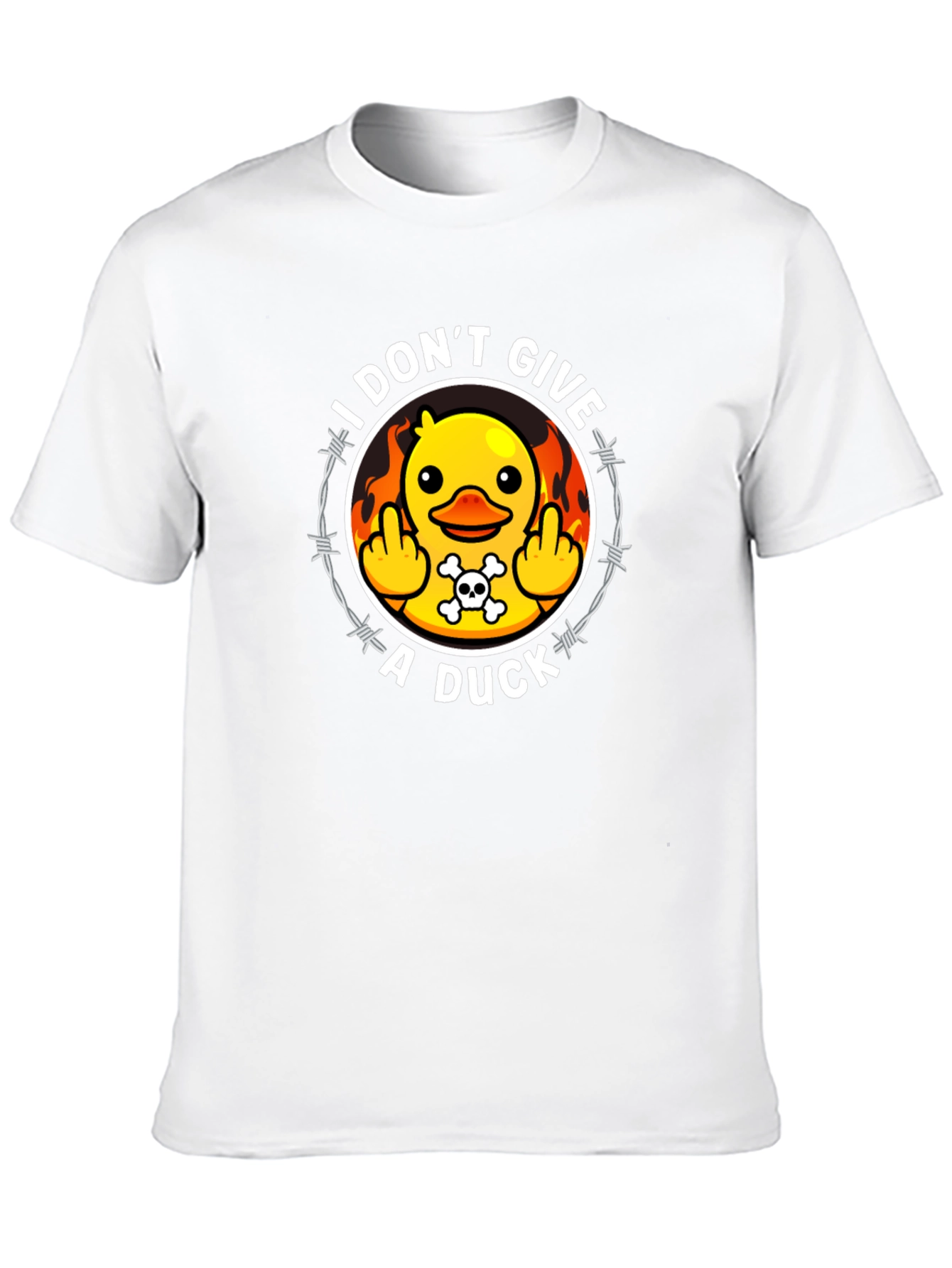Black I Don't Give a Duck Graphic T-Shirt view 10