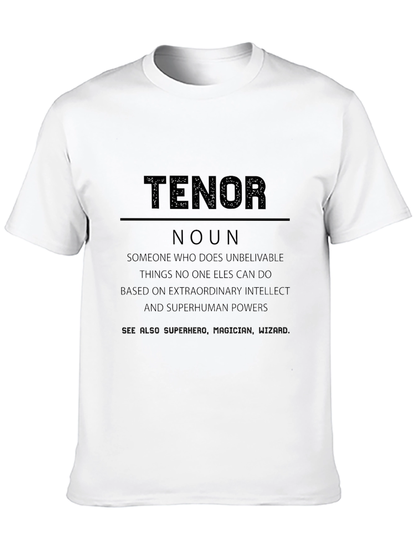 Black Tenor Definition T-Shirt - Gift for Opera Singers view 10