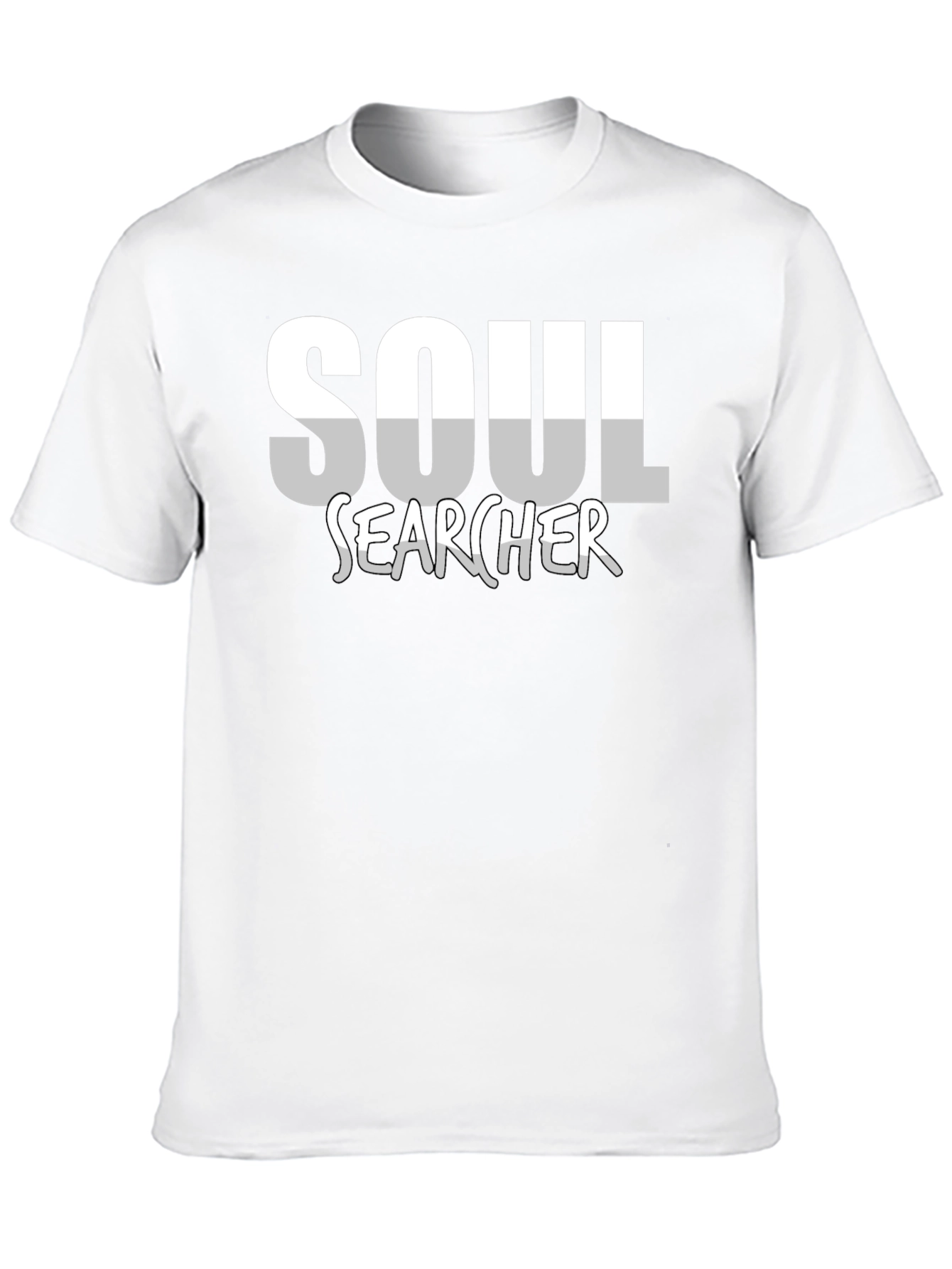 Black Soul Searcher Graphic Tee - Black Cotton Casual Shirt view 10