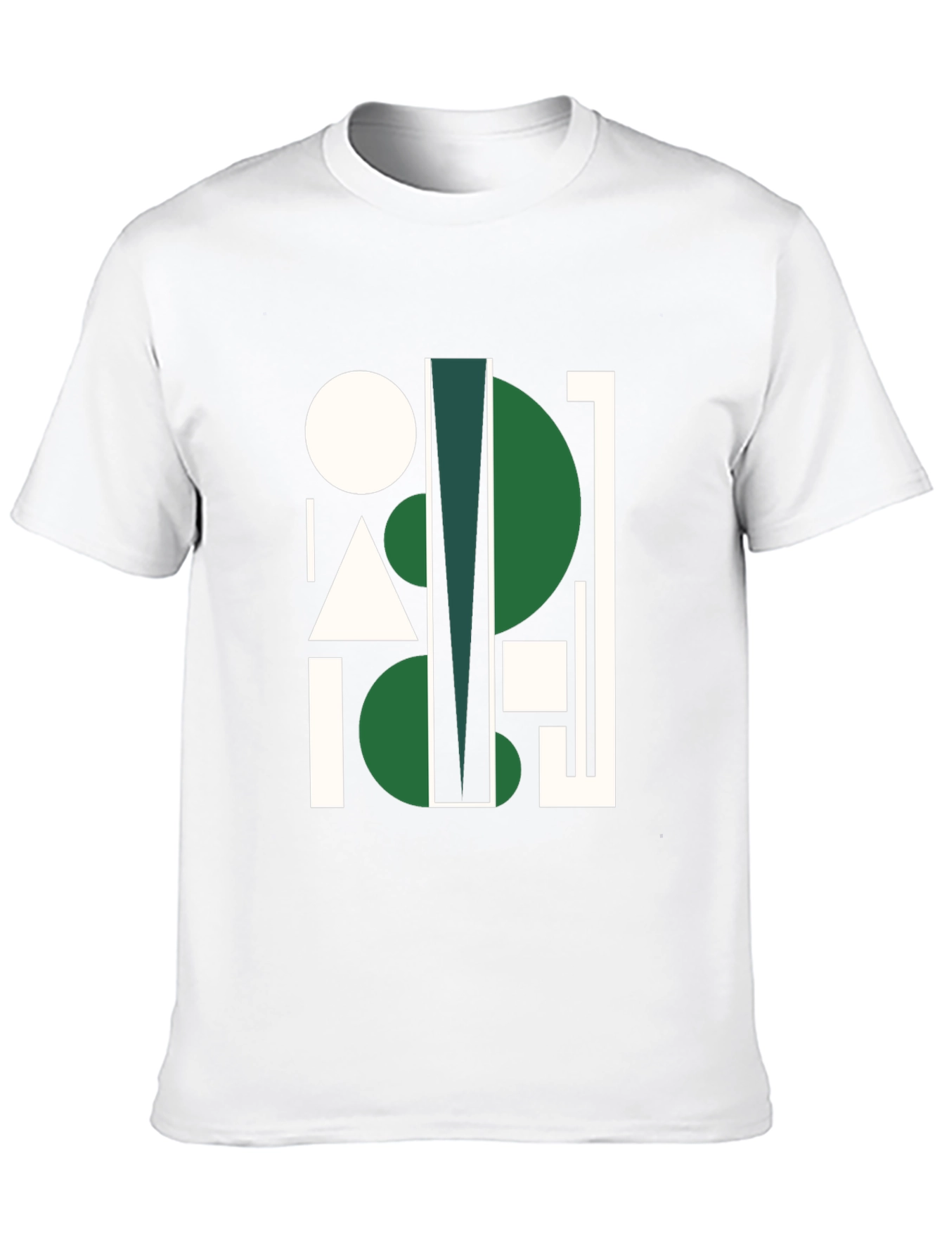 Black Geometric Abstract Black Graphic Tee view 10