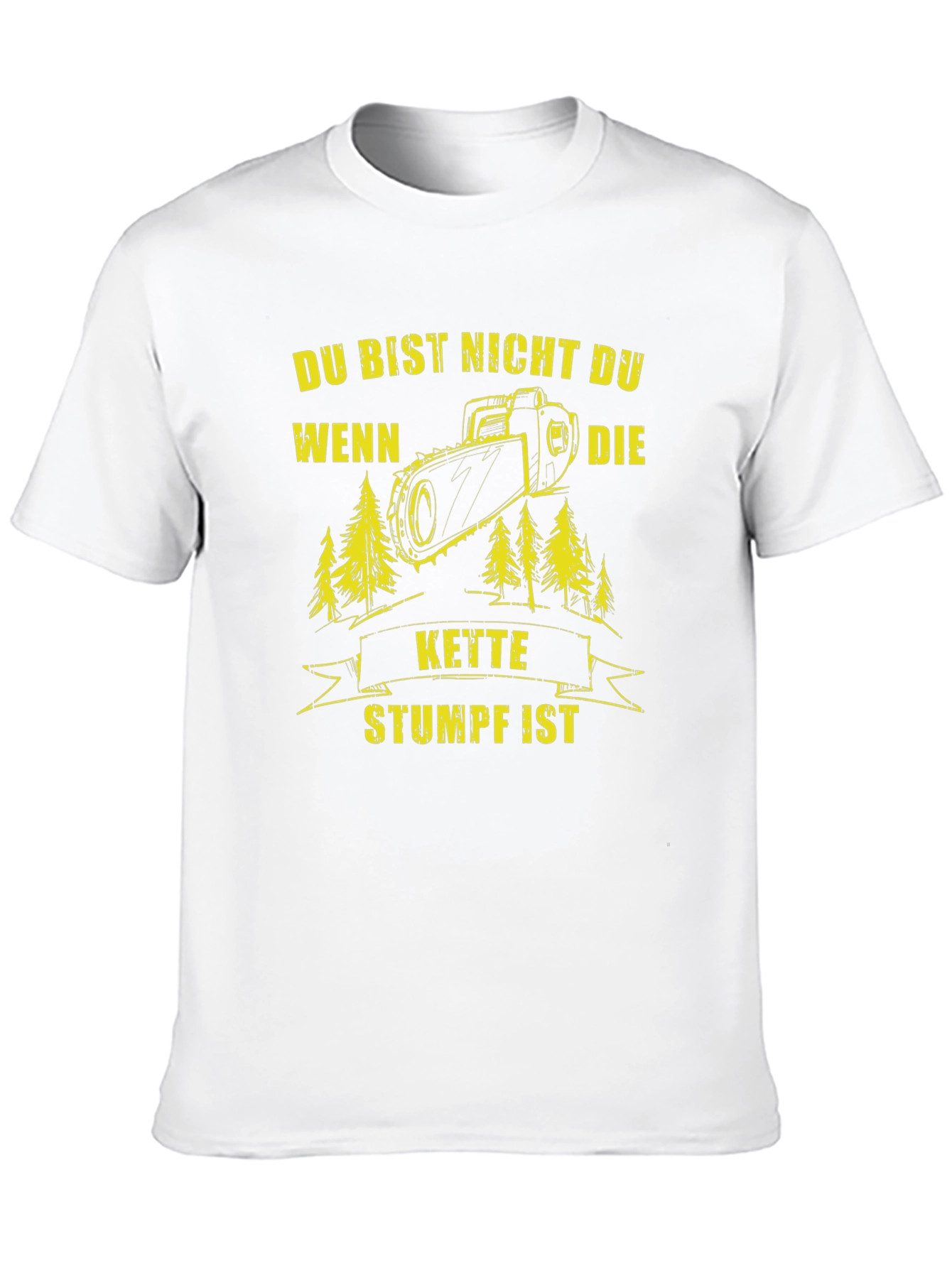 Black Du Bist Nicht Du T-Shirt: Lumberjack Chainsaw Graphic Tee view 10