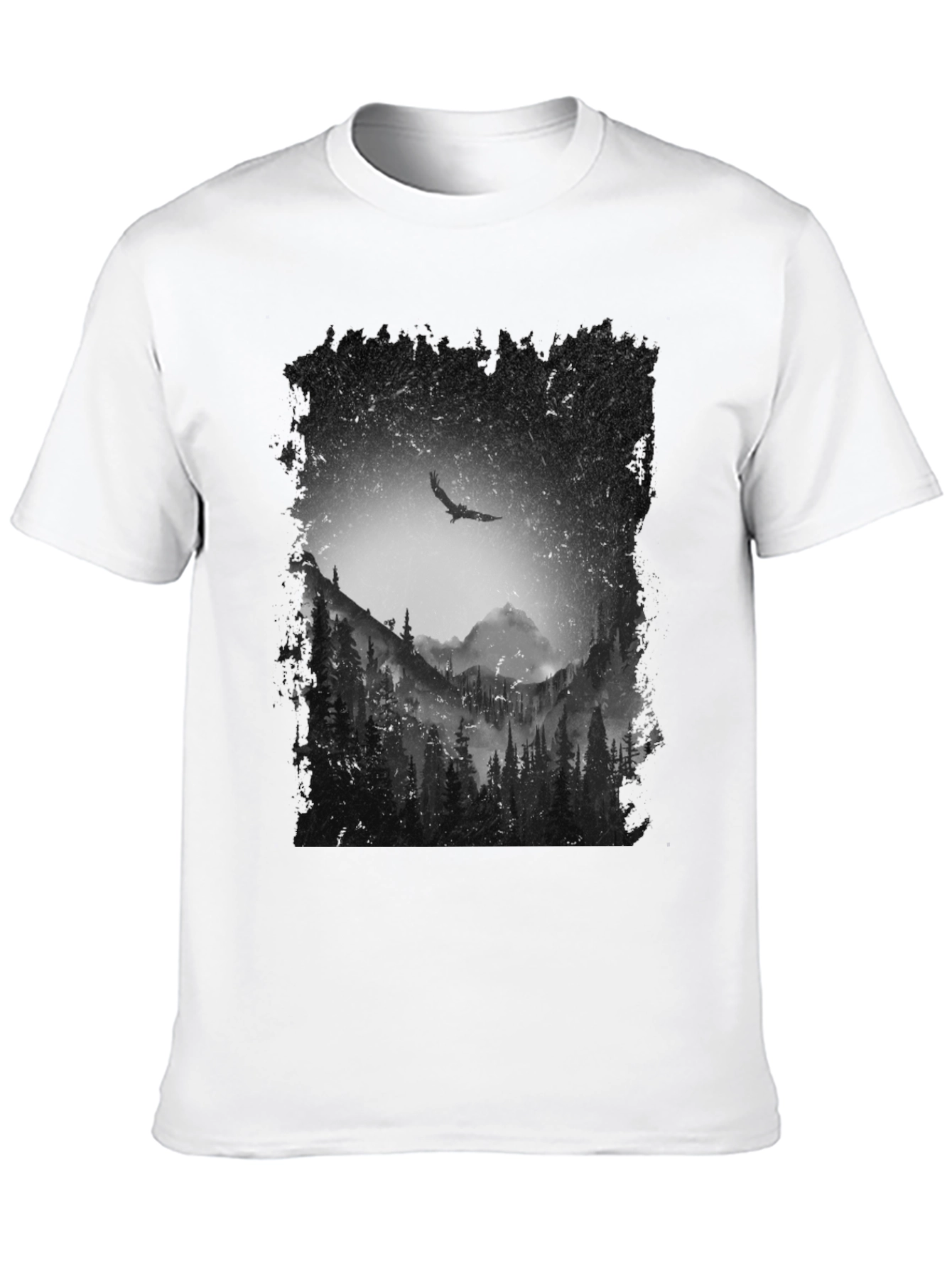 Black Eagle Mountain Forest T-Shirt view 10