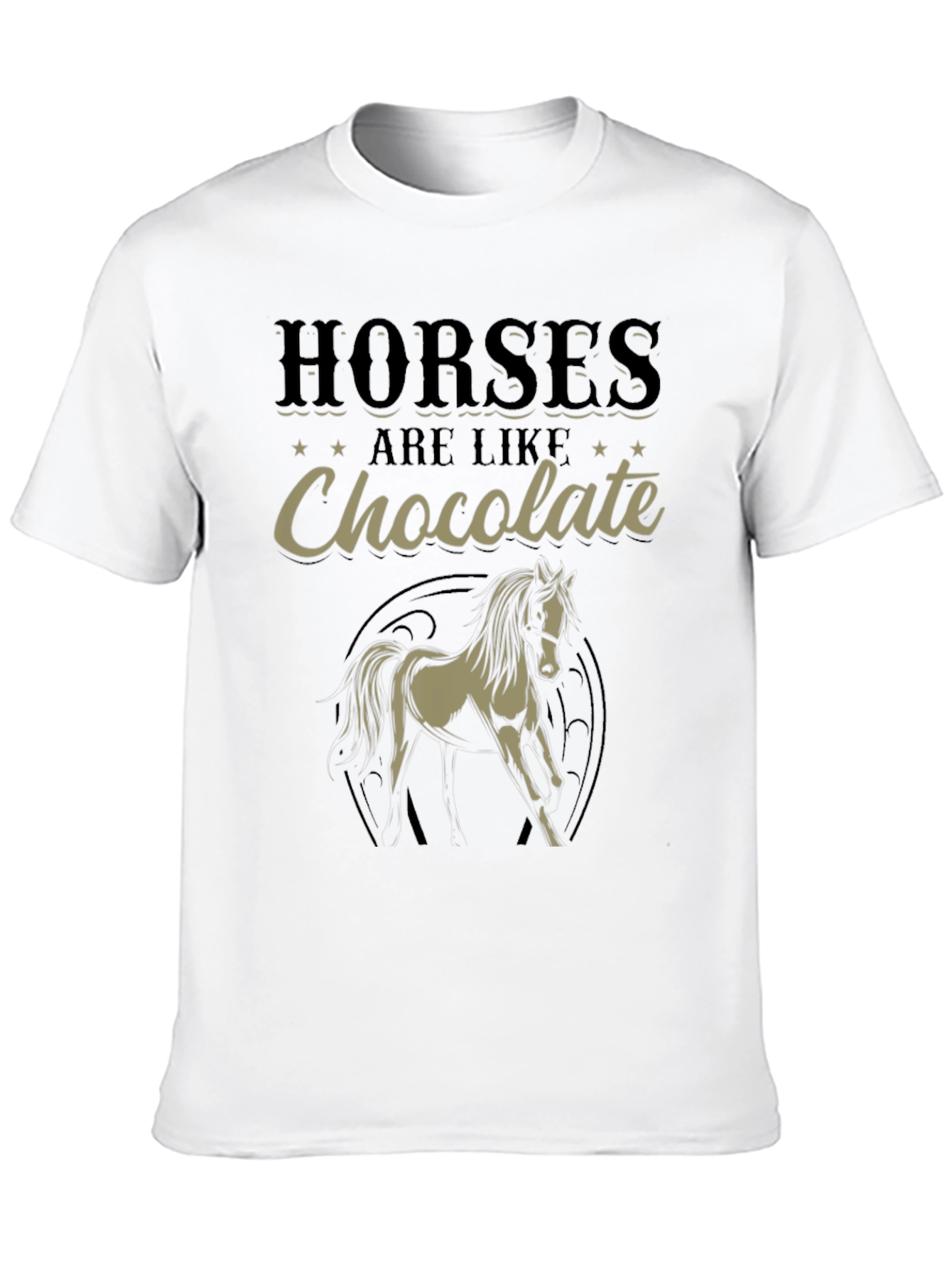 Black Horses Are Like Chocolate Graphic T-Shirt view 10