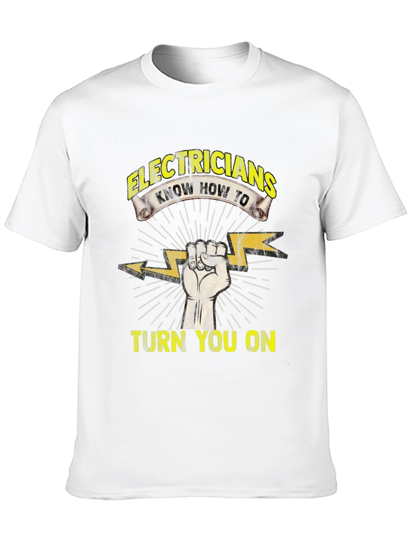 Black Electricians Turn You On T-Shirt Funny Electrician Gift view 10