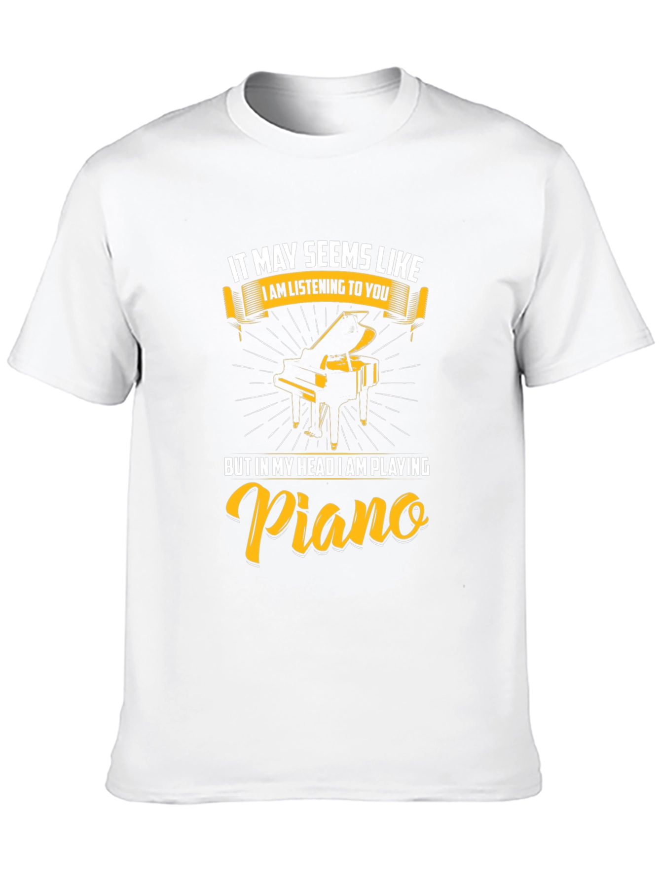 Black Funny Piano Player T-Shirt Musician Gift view 10