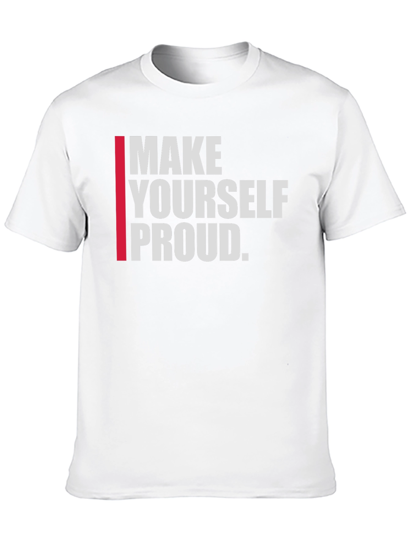 Black Motivational "Make Yourself Proud" Graphic Tee view 10