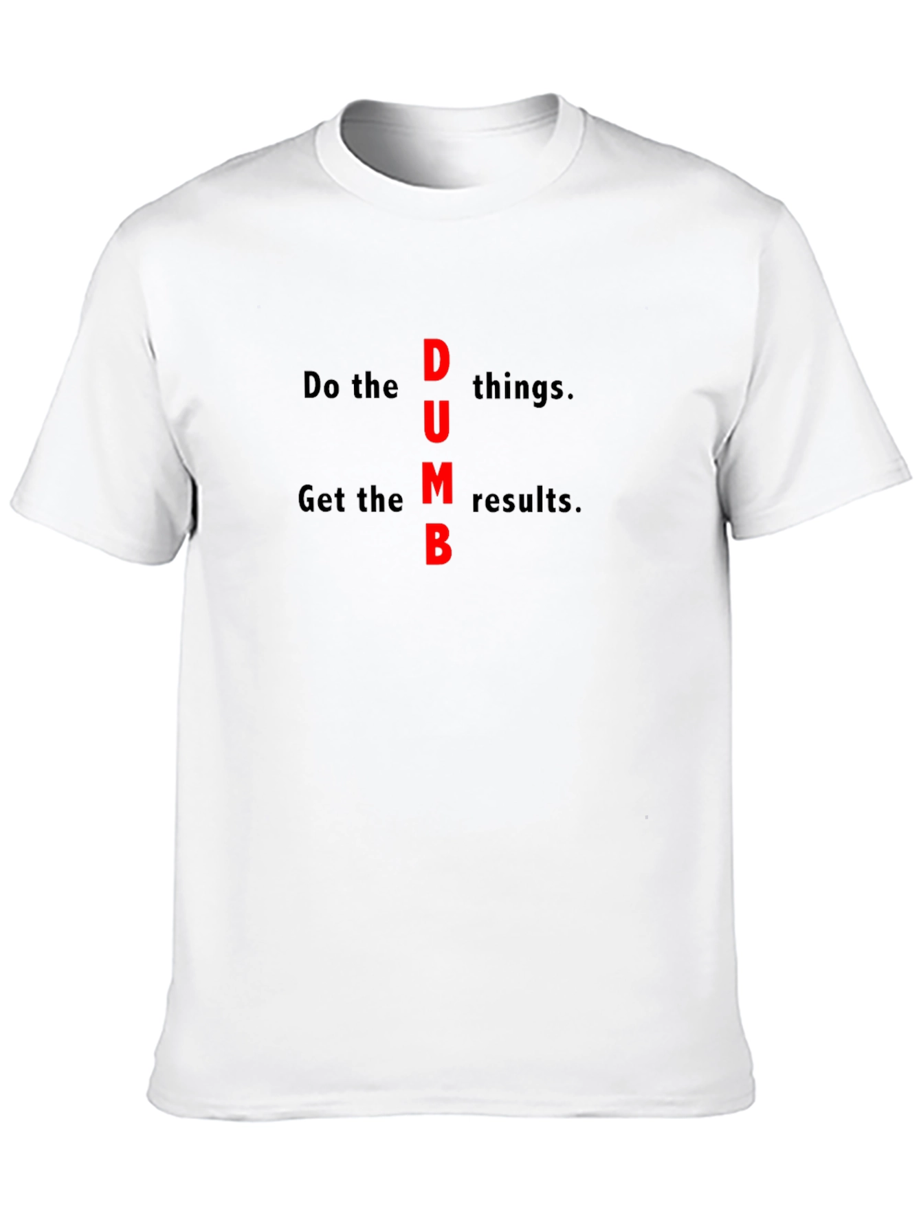 Black DUMB Slogan Graphic Tee view 10