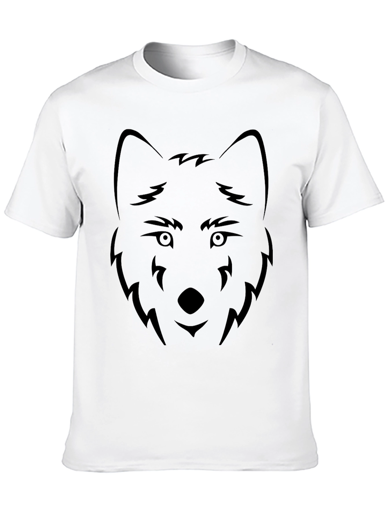 Black Black Wolf Graphic Tee - Minimalist Design view 10