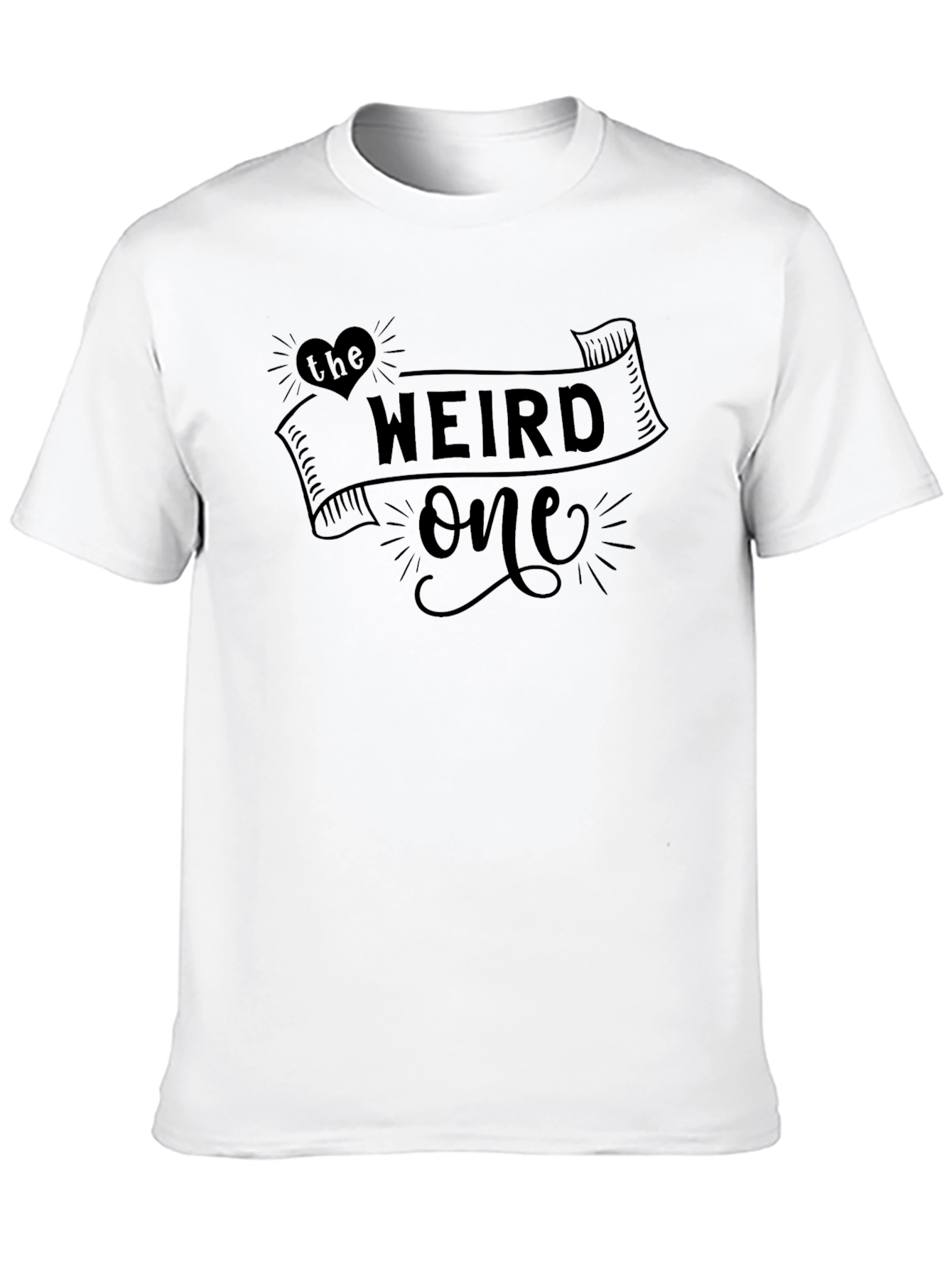 Black The Weird One Graphic Tee - Novelty Black Shirt view 10