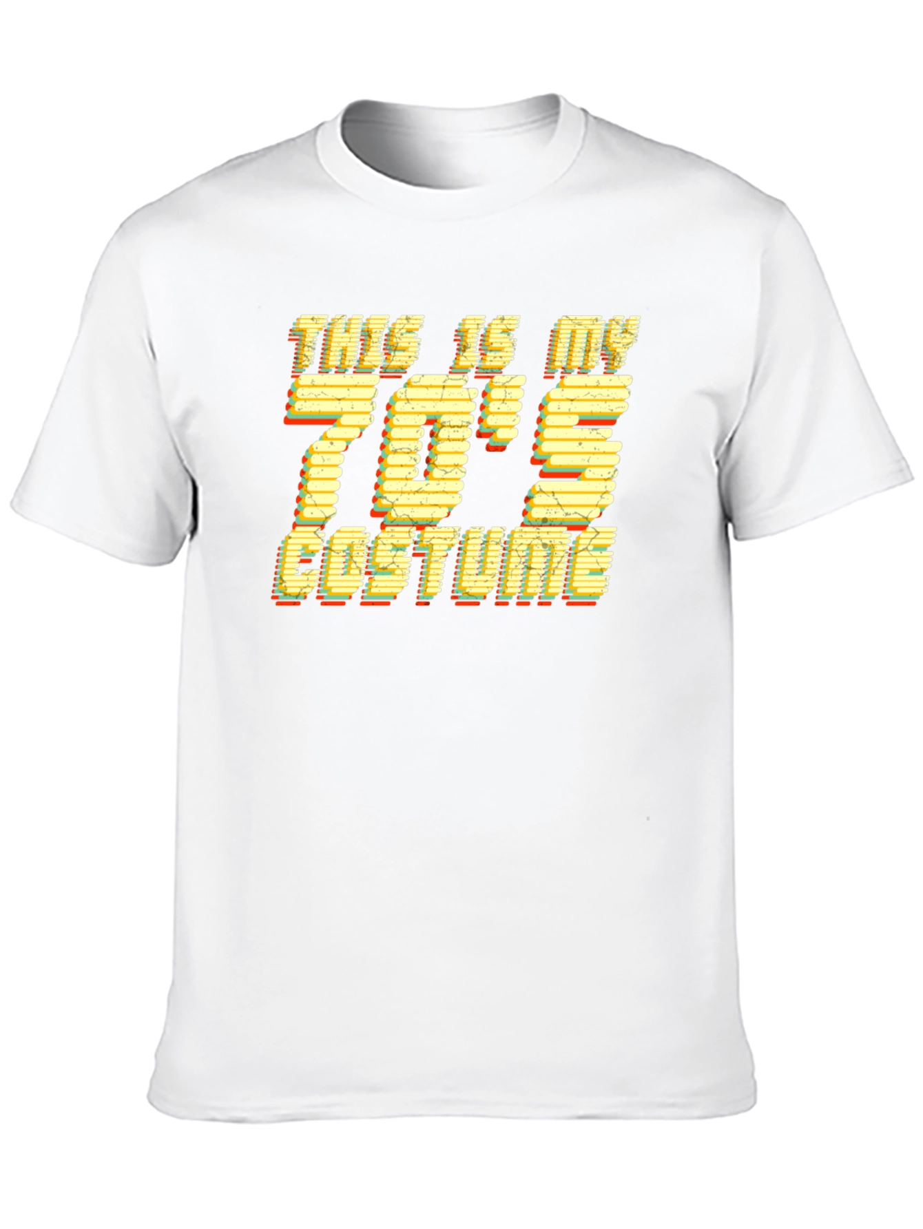 Black Retro 70's Costume T-Shirt view 10