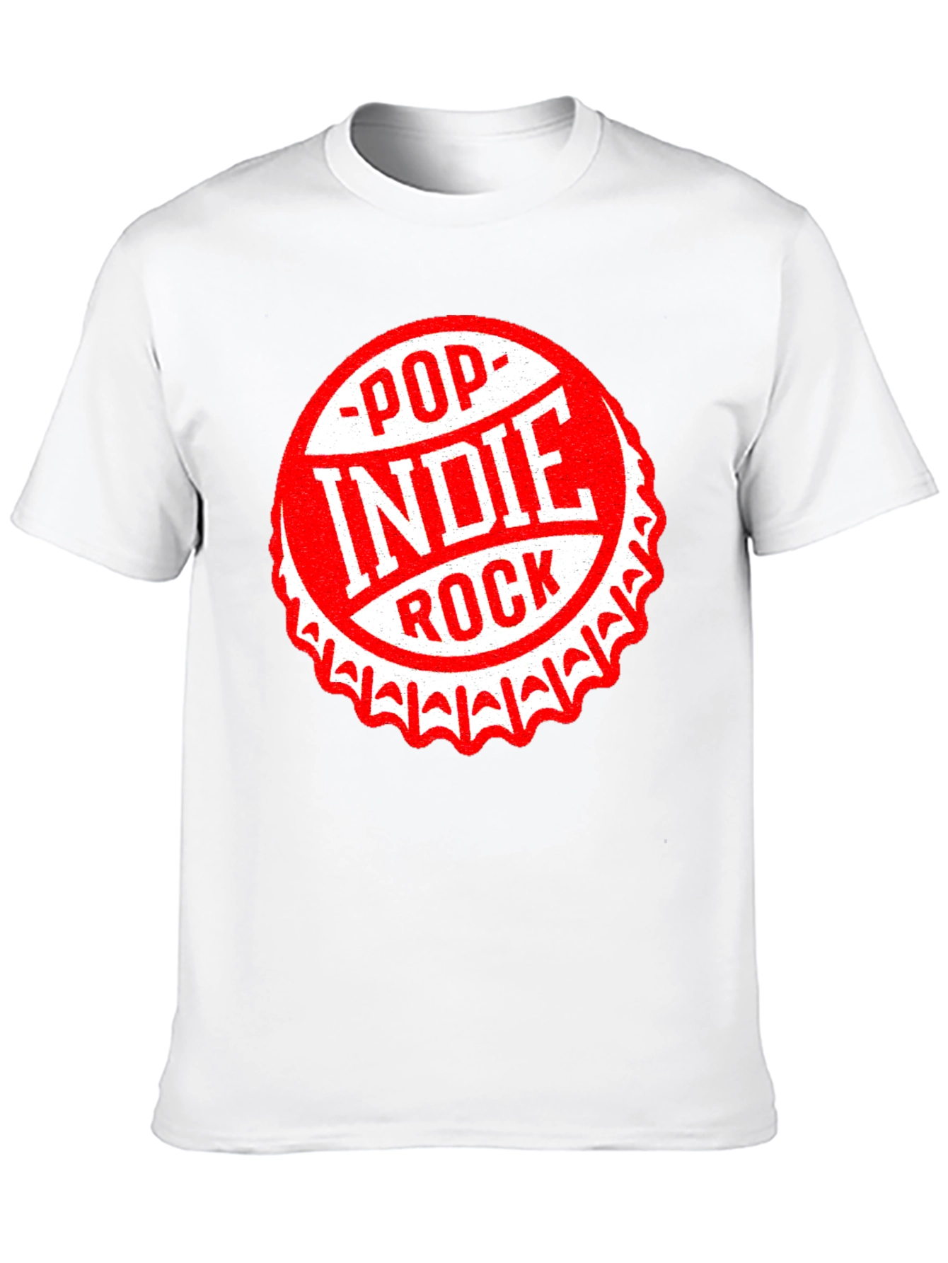 Black Pop Indie Rock Graphic Tee - Black Cotton T-Shirt view 10
