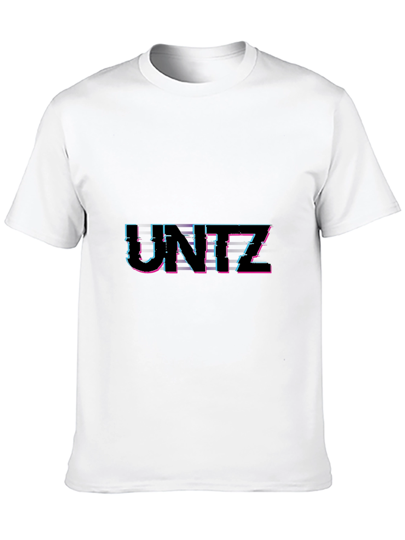 Black UNITZ Glitch Style Black T-Shirt view 10