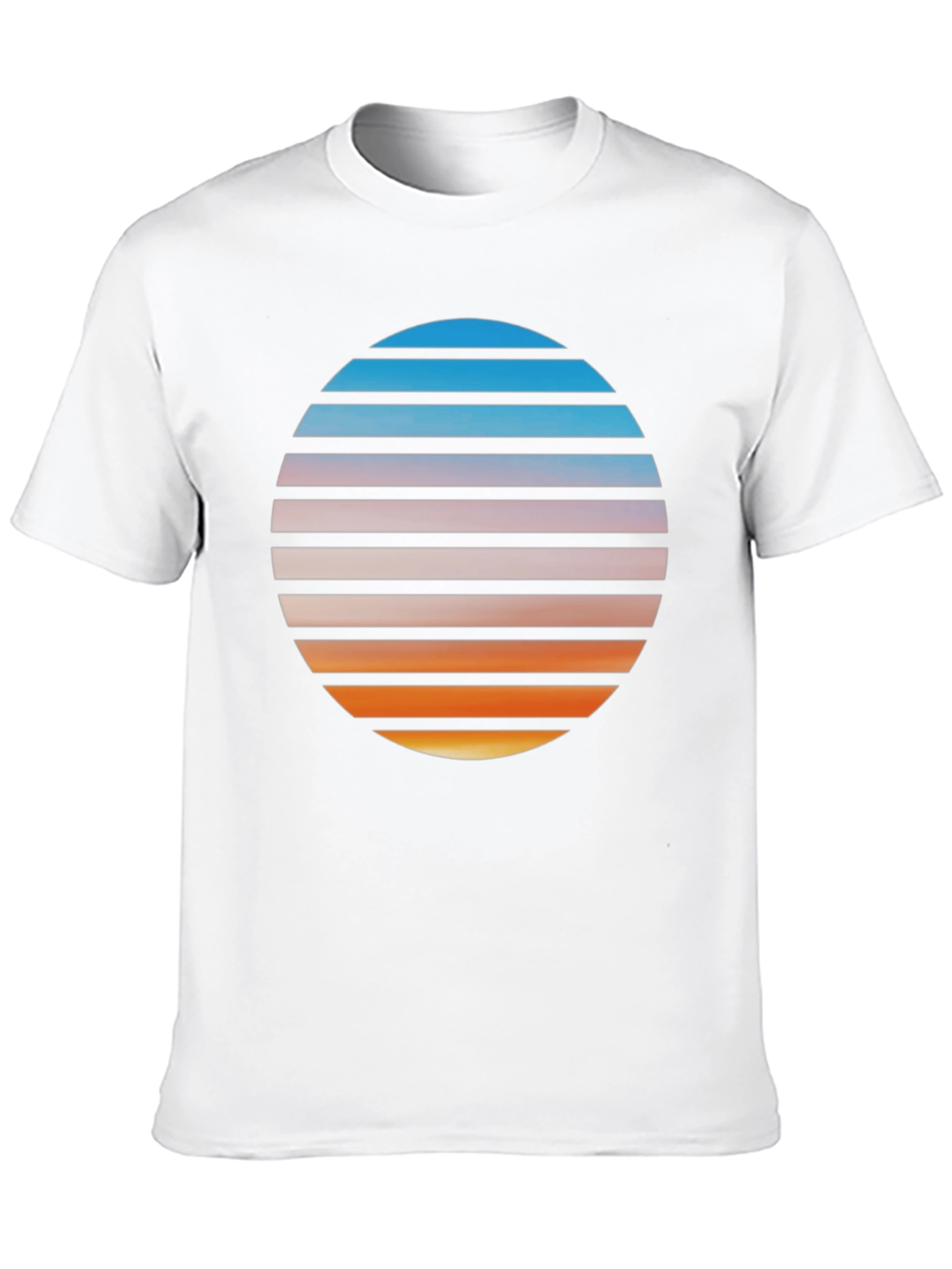Black Retro Sunset Graphic T-Shirt - Black view 10